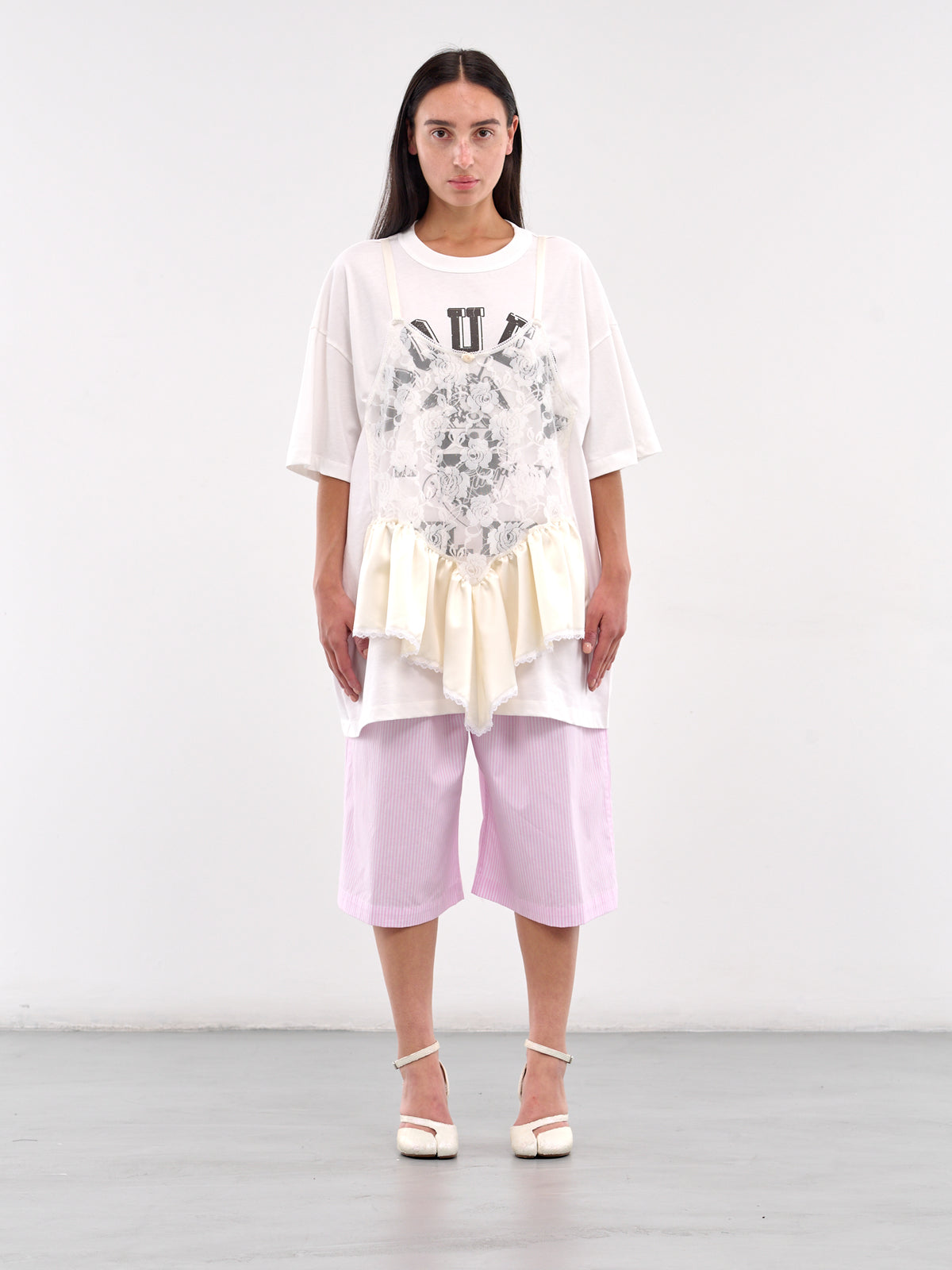 Trompe L'oeil Tee (VAQ09T025-BLANC-DE-BLANC)