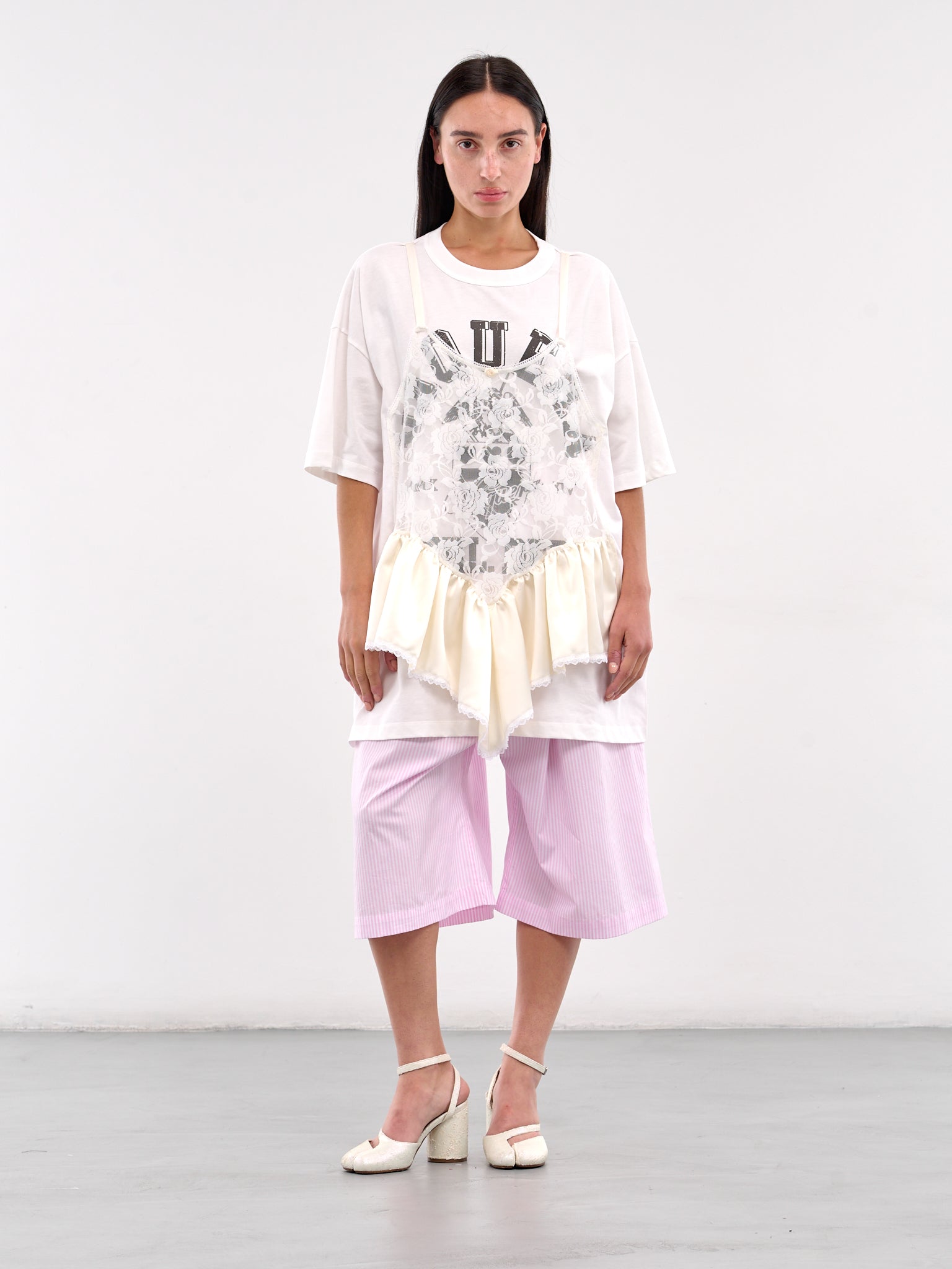 Trompe L'oeil Tee (VAQ09T025-BLANC-DE-BLANC)