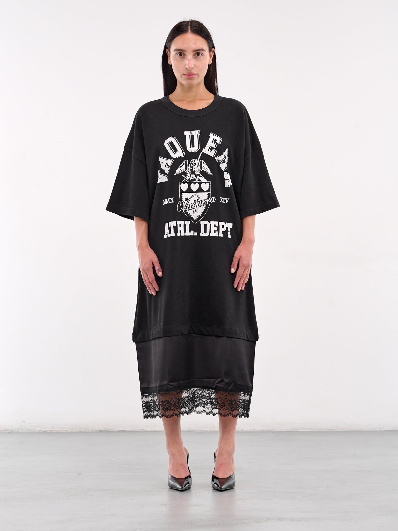 Hybrid T-Shirt Slip Dress (VAQ09T026-FADED-BLACK)