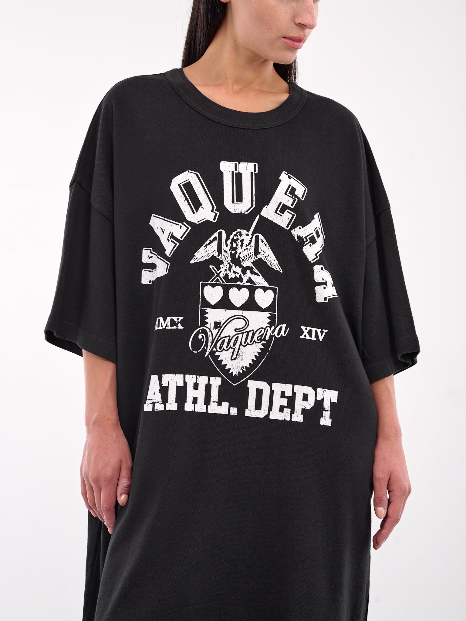 Hybrid T-Shirt Slip Dress (VAQ09T026-FADED-BLACK)