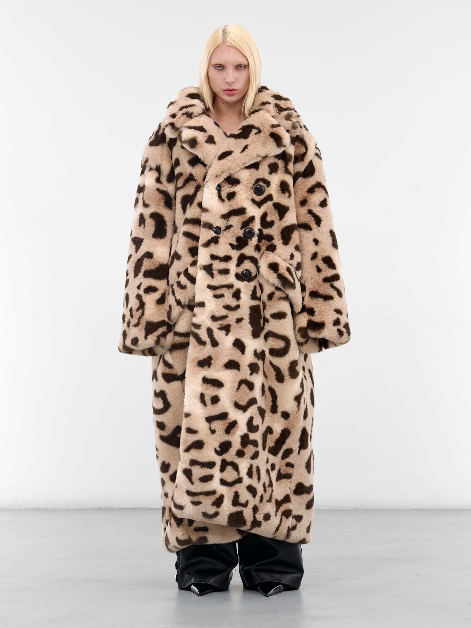 Oversized Leopard Print Fur Coat (VAQ10C001-BROWN-LEOPARD)