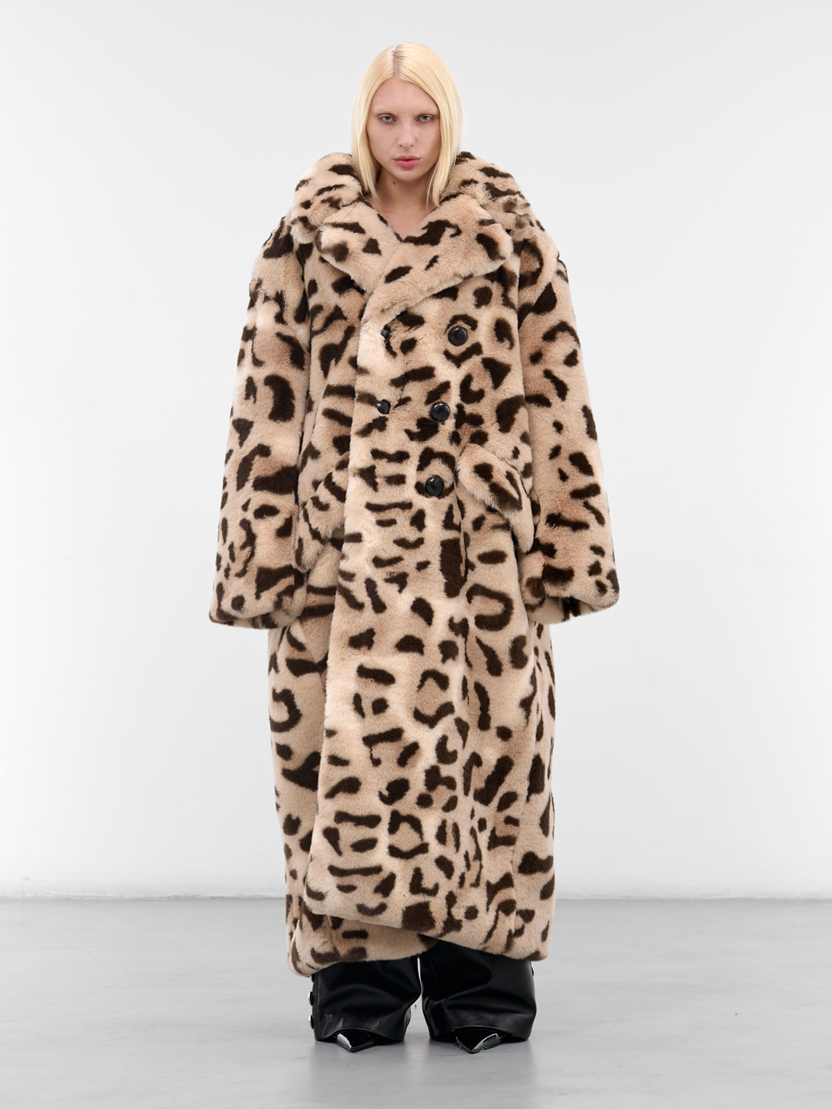 Oversized Leopard Print Fur Coat (VAQ10C001-BROWN-LEOPARD)