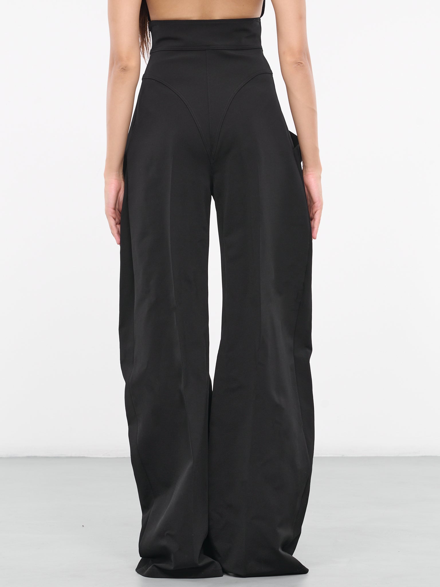 High-Waist Trousers (VEPX30005A-VXE025-BLACK)