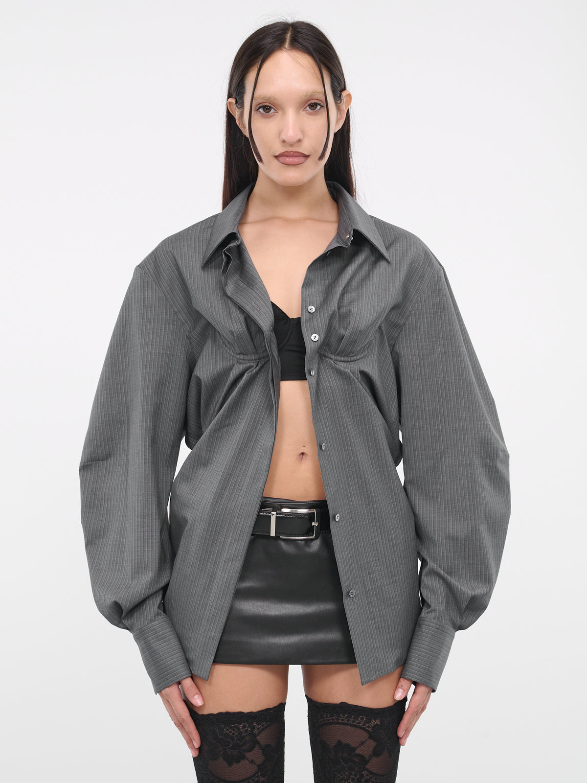 Open Dress Shirt (VEPX60002A-VXE031-MEDIUM-GREY)