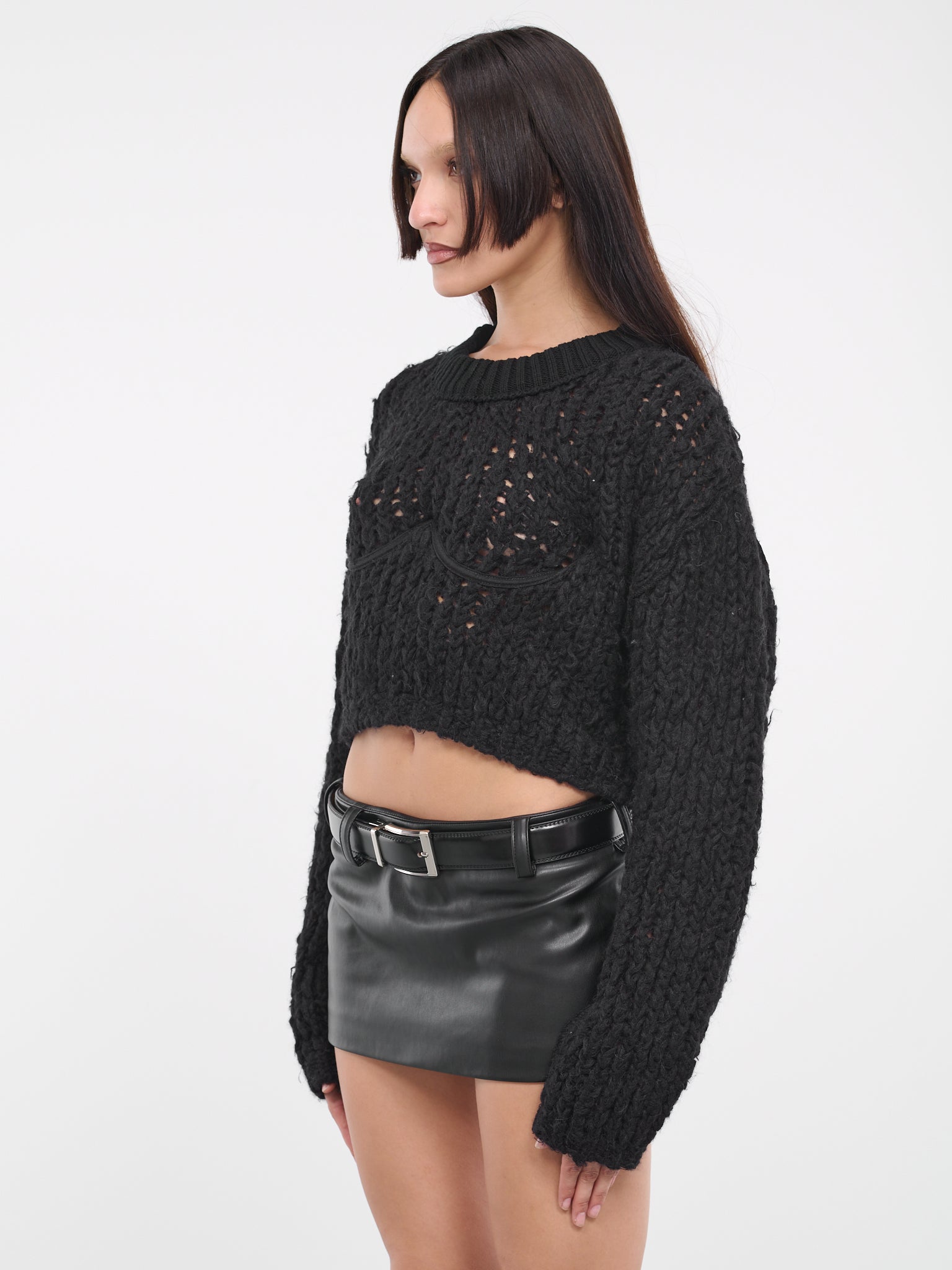 Cup Knit Sweater (VEPX75016A-BLACK)
