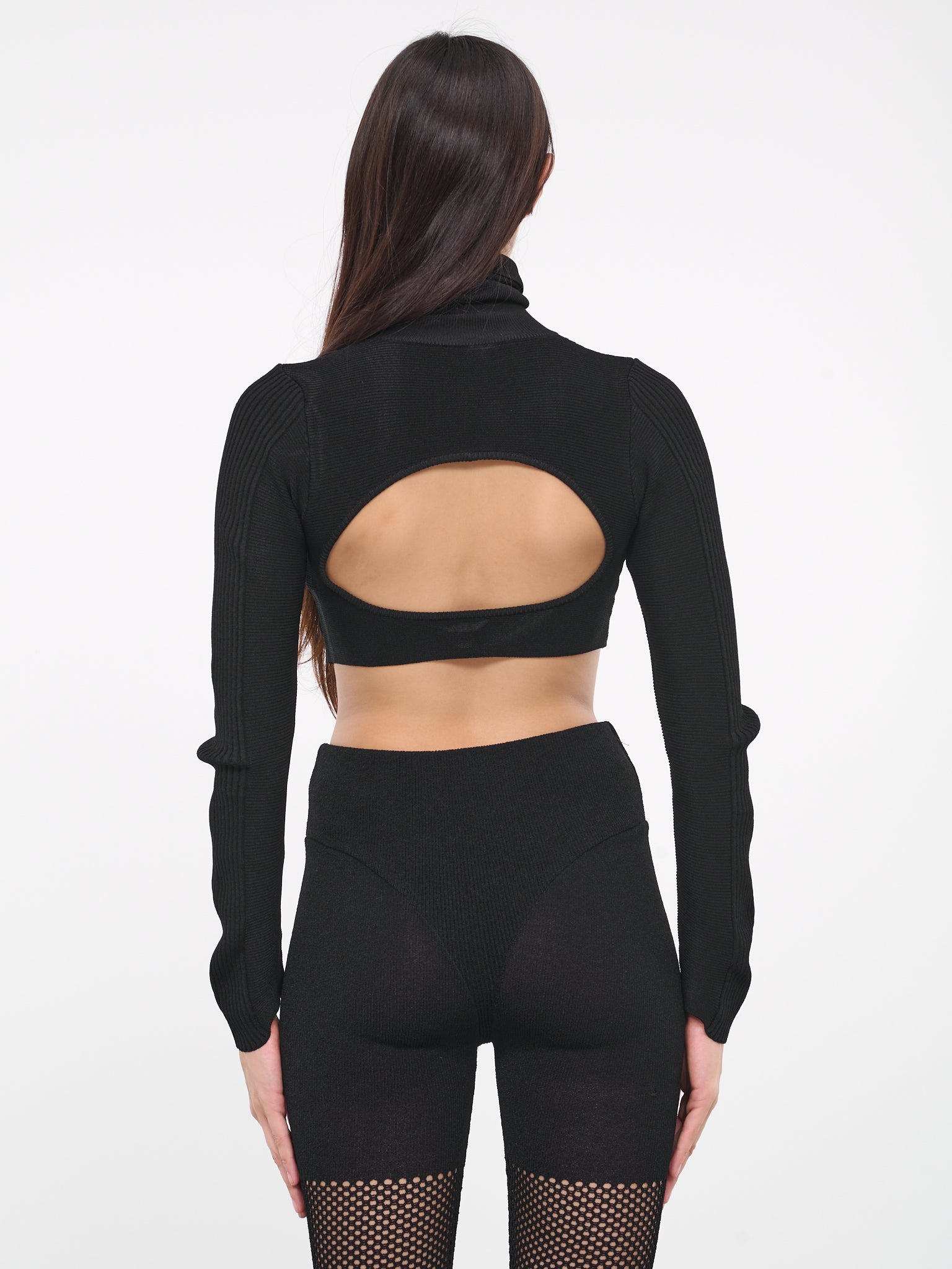 Rib Knit Top (VEPX75031A-VXE600-BLACK)