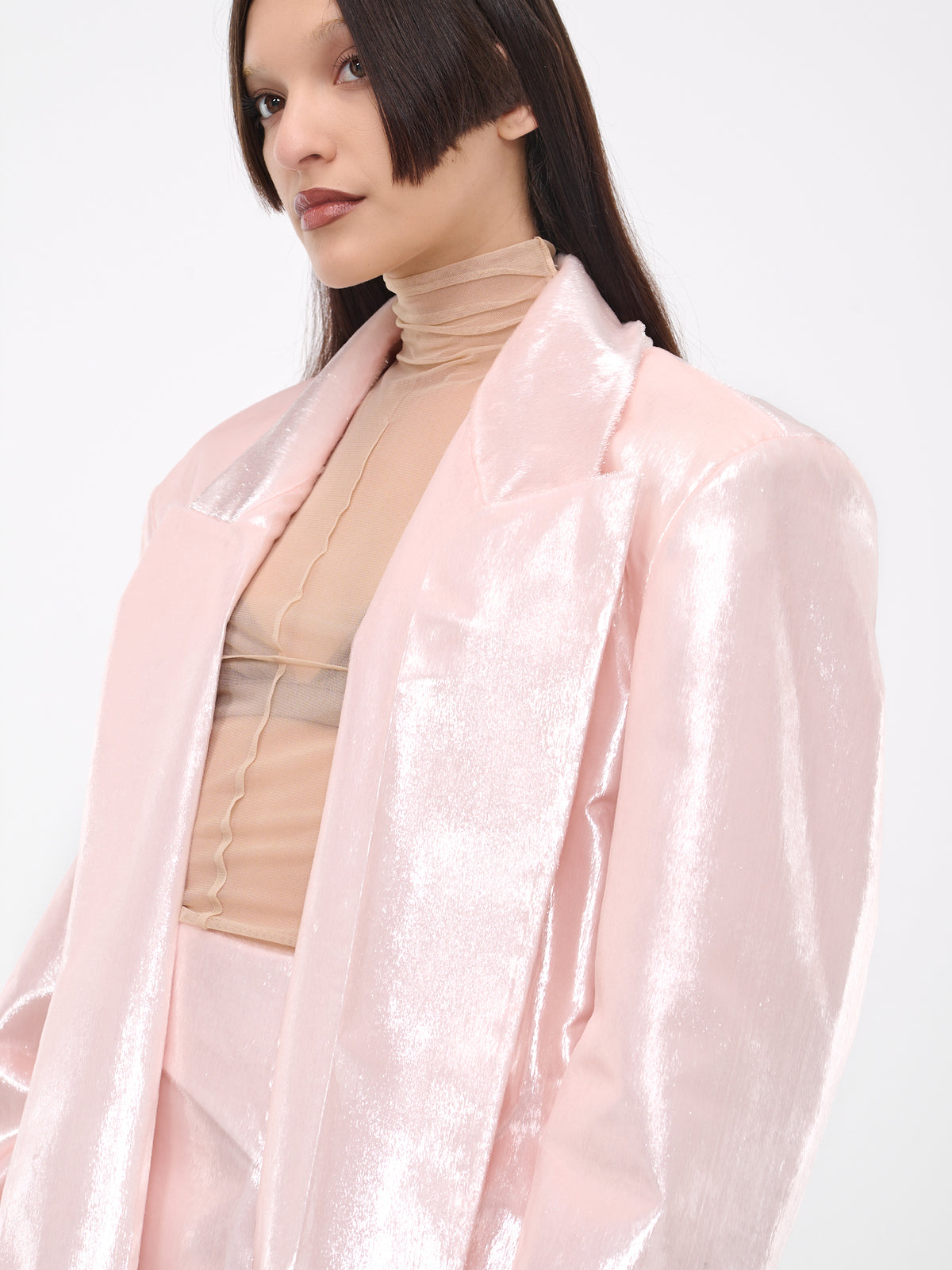 Oversized Blazer (VEWX15001A-LIGHT-PASTEL-PINK)