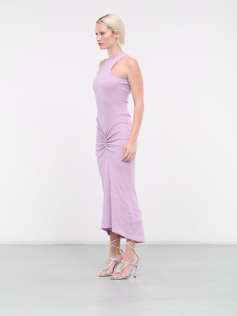 Rib-Knit Maxi Dress (VEWY50064A-VYE058-DARK-PINK)