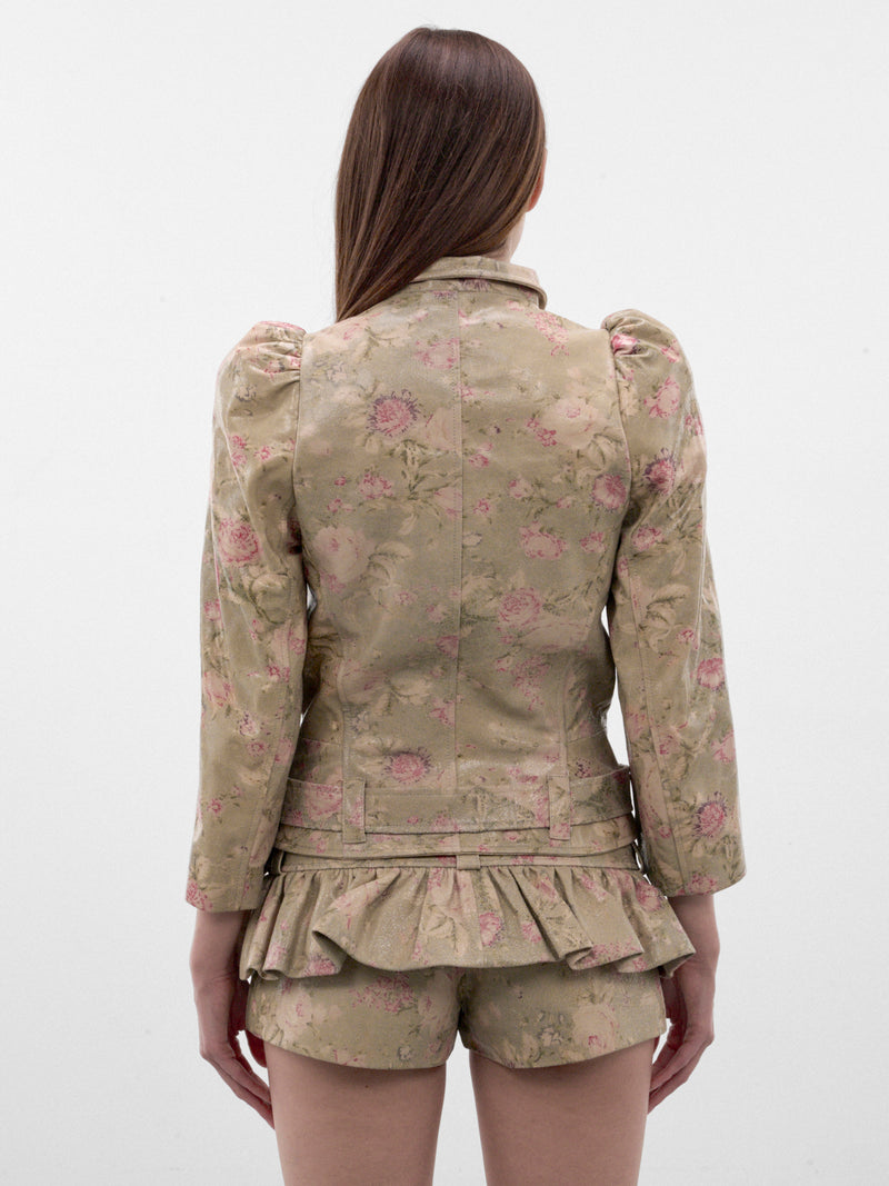 Floral Wallpaper Leather Jacket (VIJA0WAFL-WALLPAPER-FLORAL)