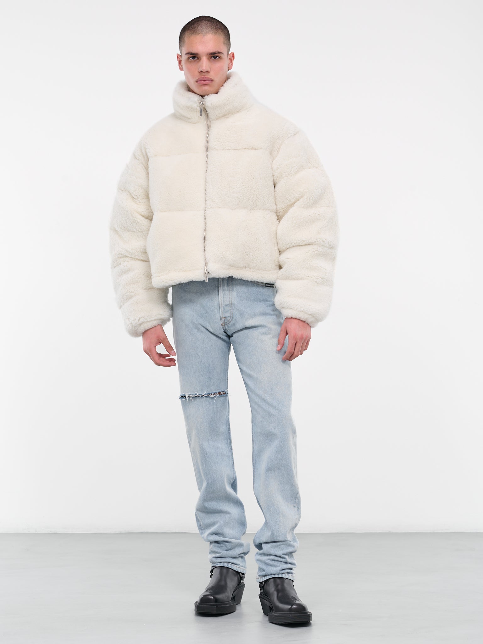 Teddy Padded Jacket (VL18JA670W-WHITE)