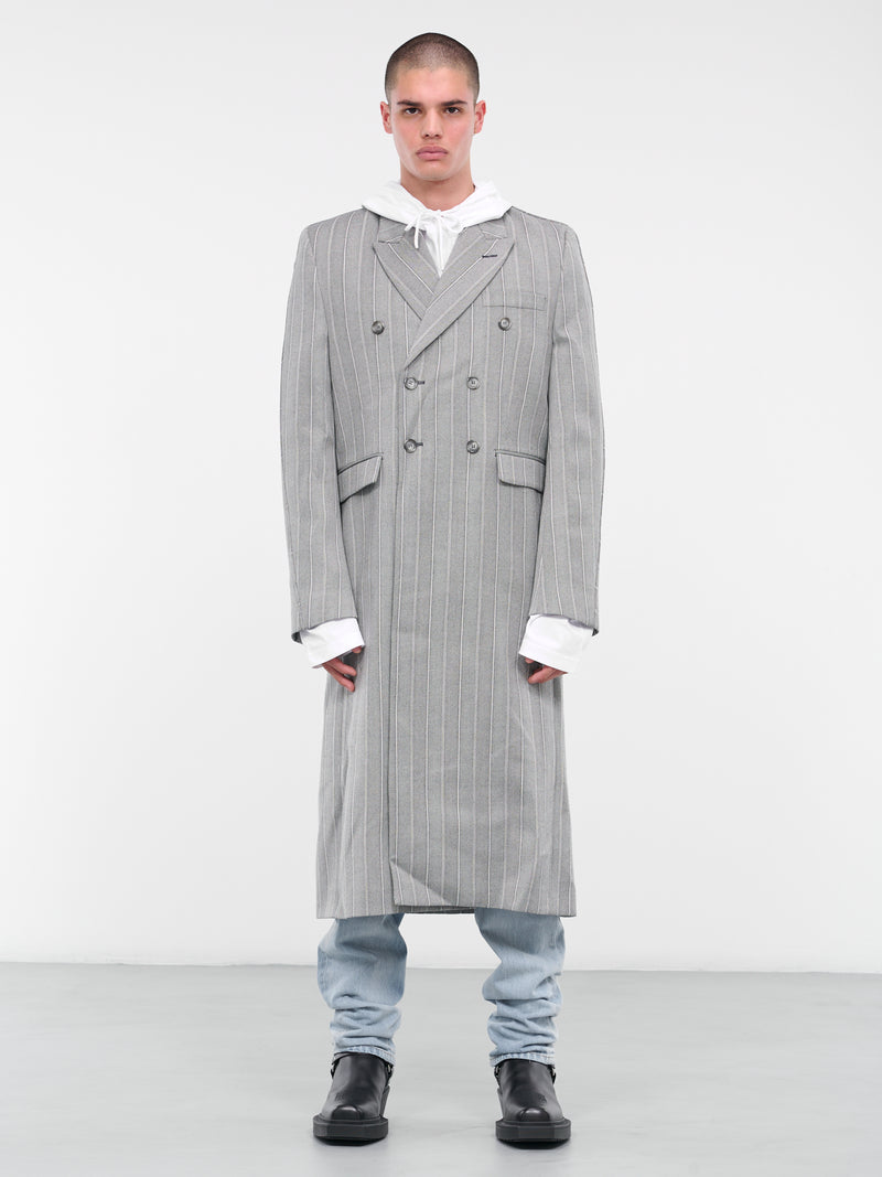 Pinstripe Trench Coat (VL18CO620G-GREY)