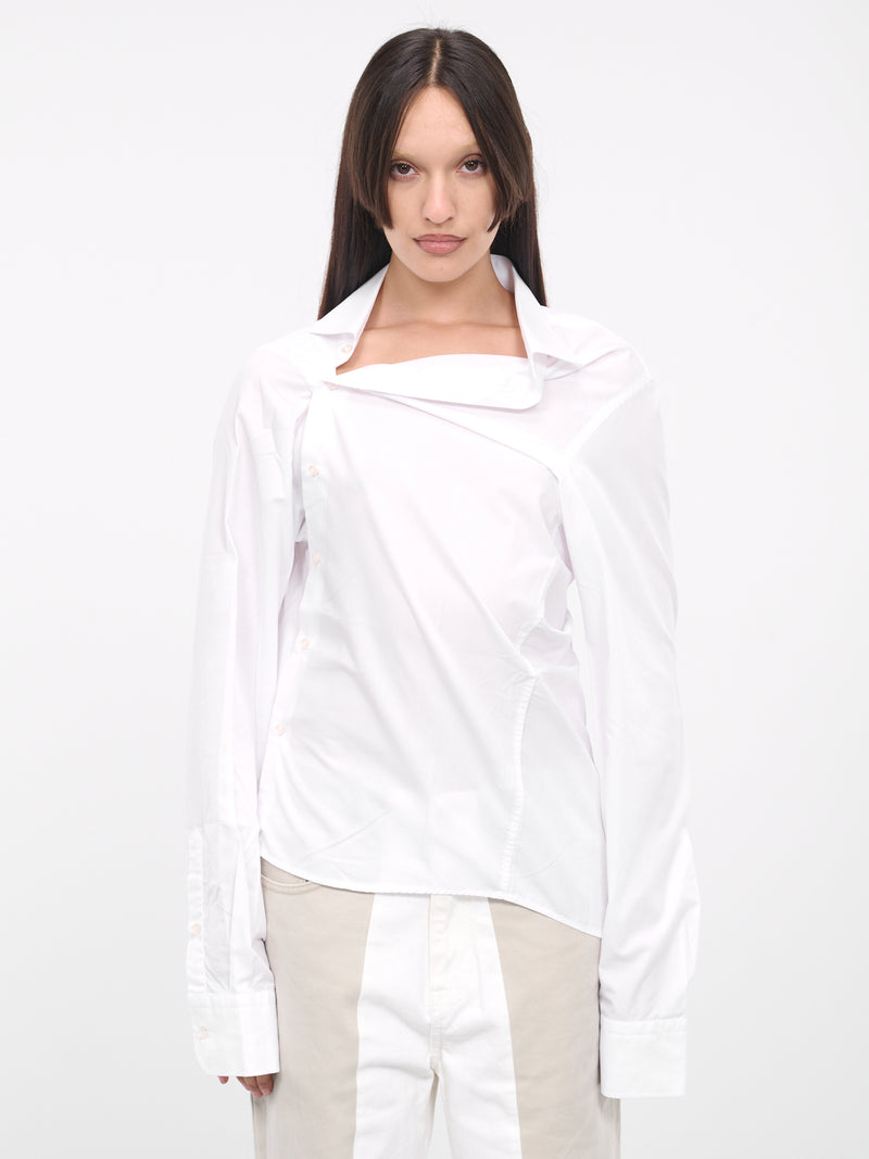 Asymmetric Shirt (W210902A01-WHITE)