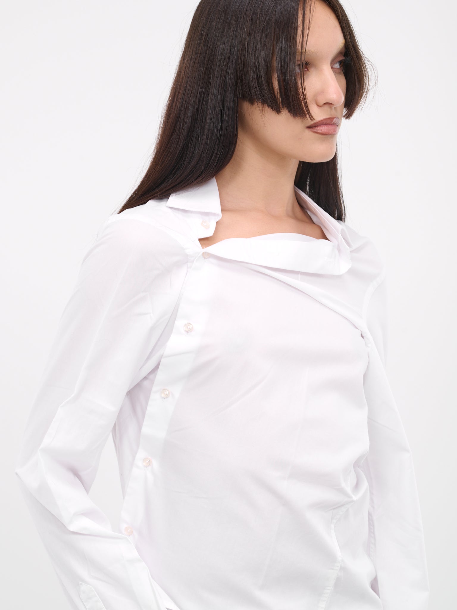 Asymmetric Shirt (W210902A01-WHITE)