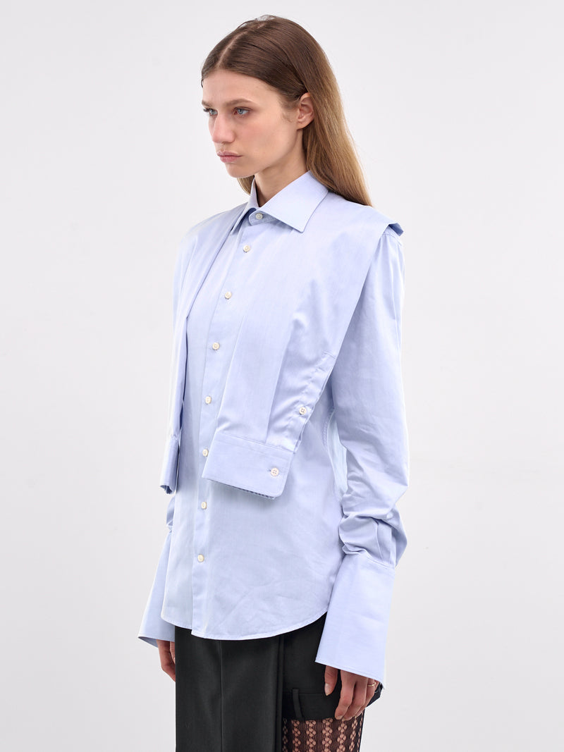 Deconstructed Sleeve Shirt (W24092SLS9-BLUE)