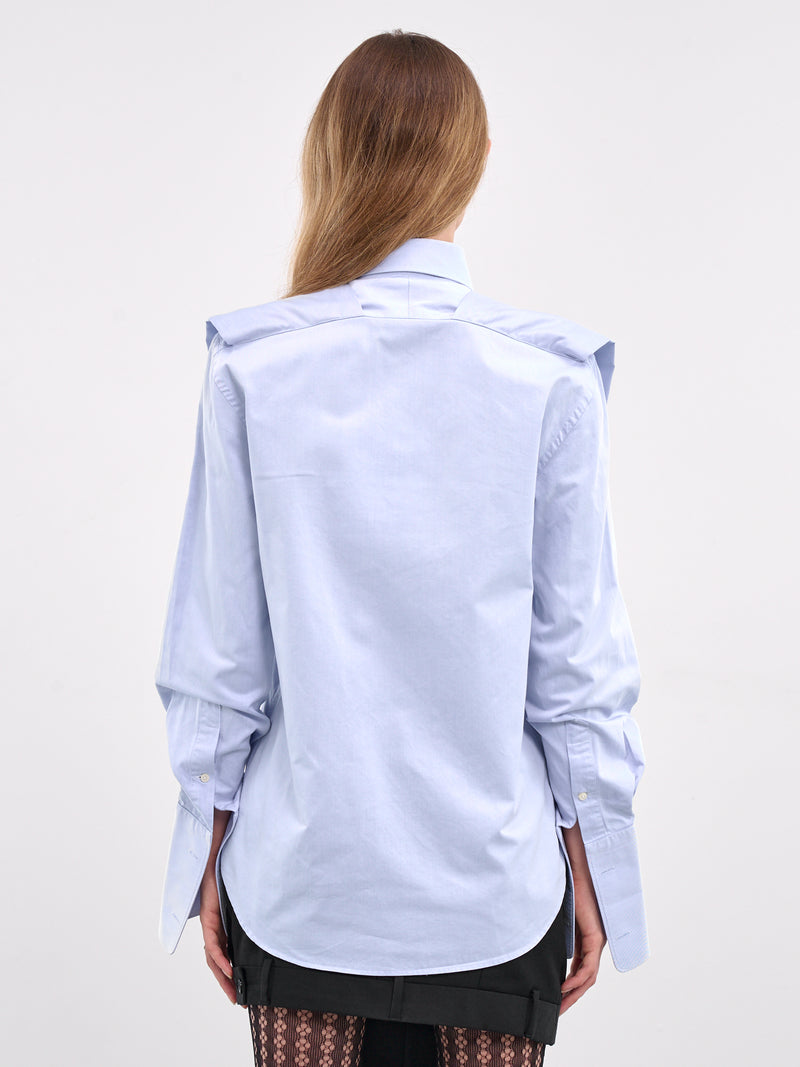 Deconstructed Sleeve Shirt (W24092SLS9-BLUE)