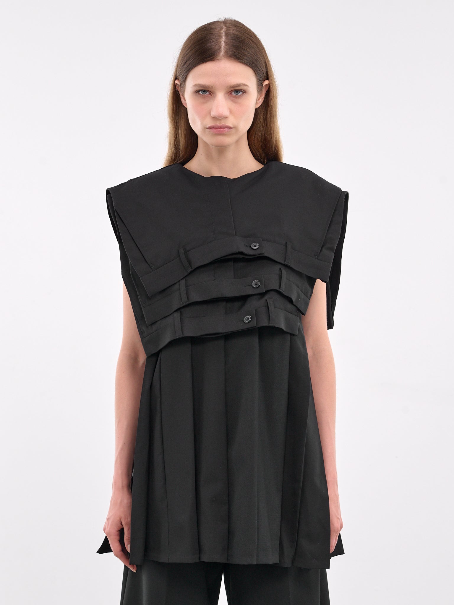 Deconstructed Suit Pant Mini Dress (W24094DD2-BLACK) Deconstructed Suit Pant Mini Dress (W24094DD2-BLACK)