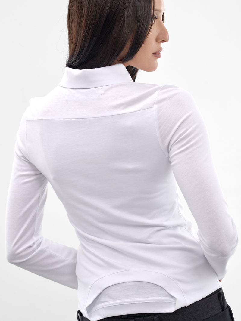 White Wool Baby Fit Shirt (W25924401-WHITE)