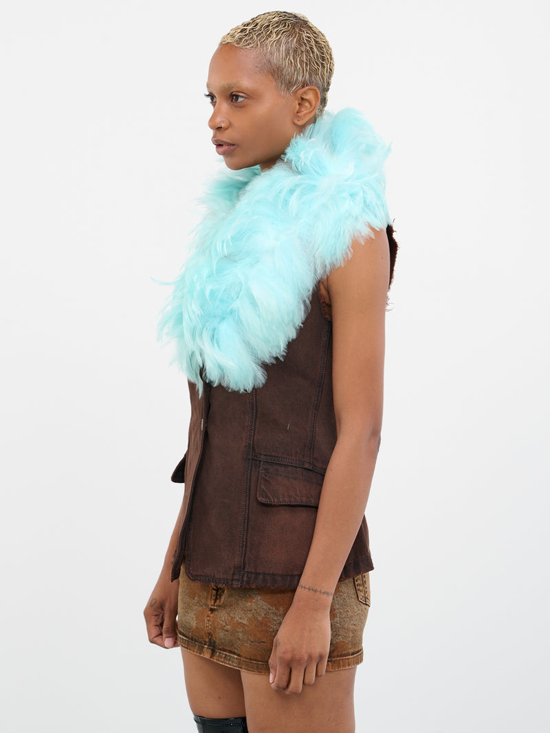 Gusa Denim Blazer (W3GU15D4RV0-GUSA-FEATHER-BROWN)