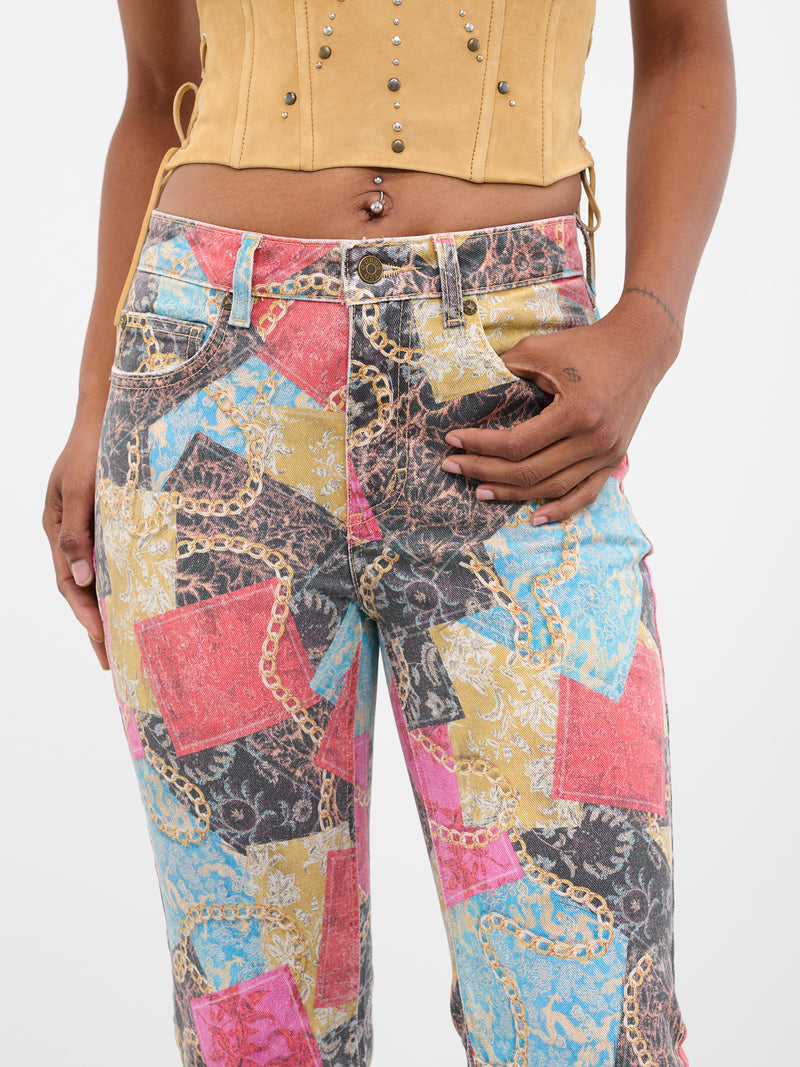 Gusa Printed Jeans (W3GU18D4SK2-GUSA-SOUTHEAST-PRI)