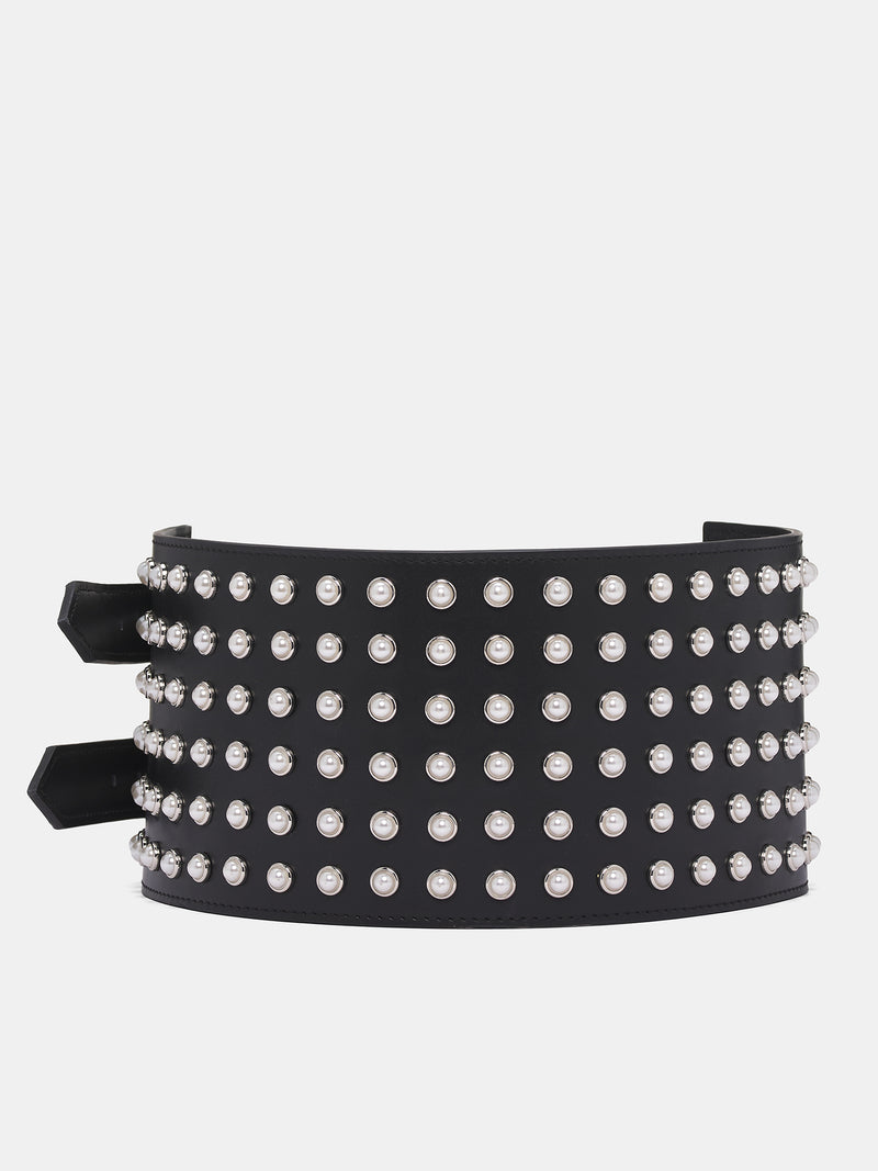 NICOLA BROGNANO Pearl Waist Belt | H.Lorenzo - front