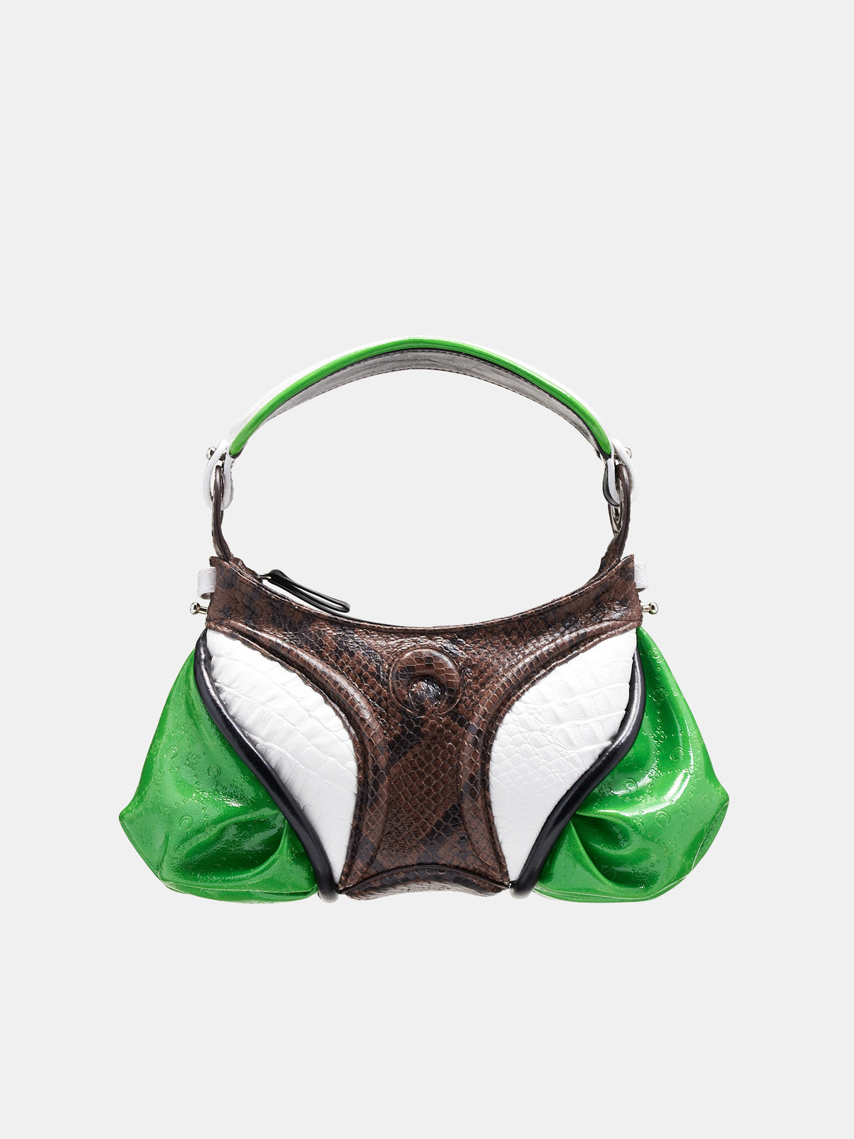 Mini Futura Crossbody Bag (WBA006-CLEA0003-BR40-GREEN)