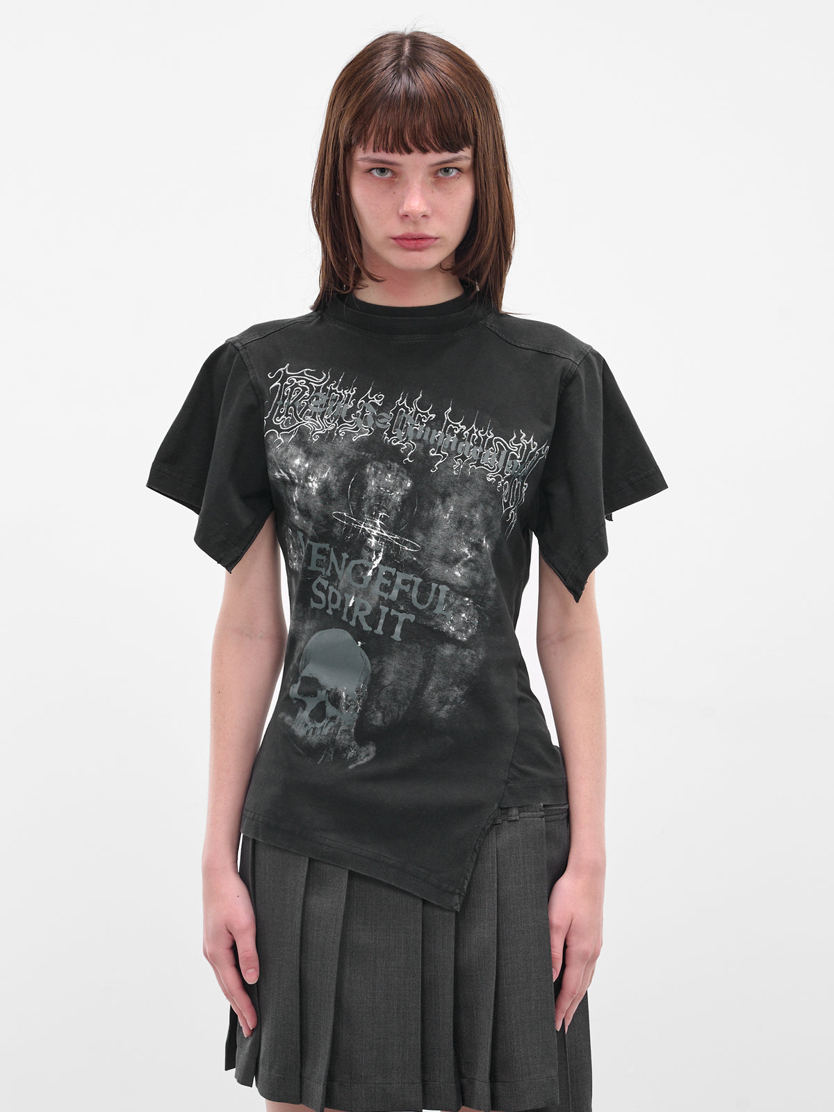 Black Cradle Of Filth Shifted Tee (WCF76TR690M-WASHED-BLACK)