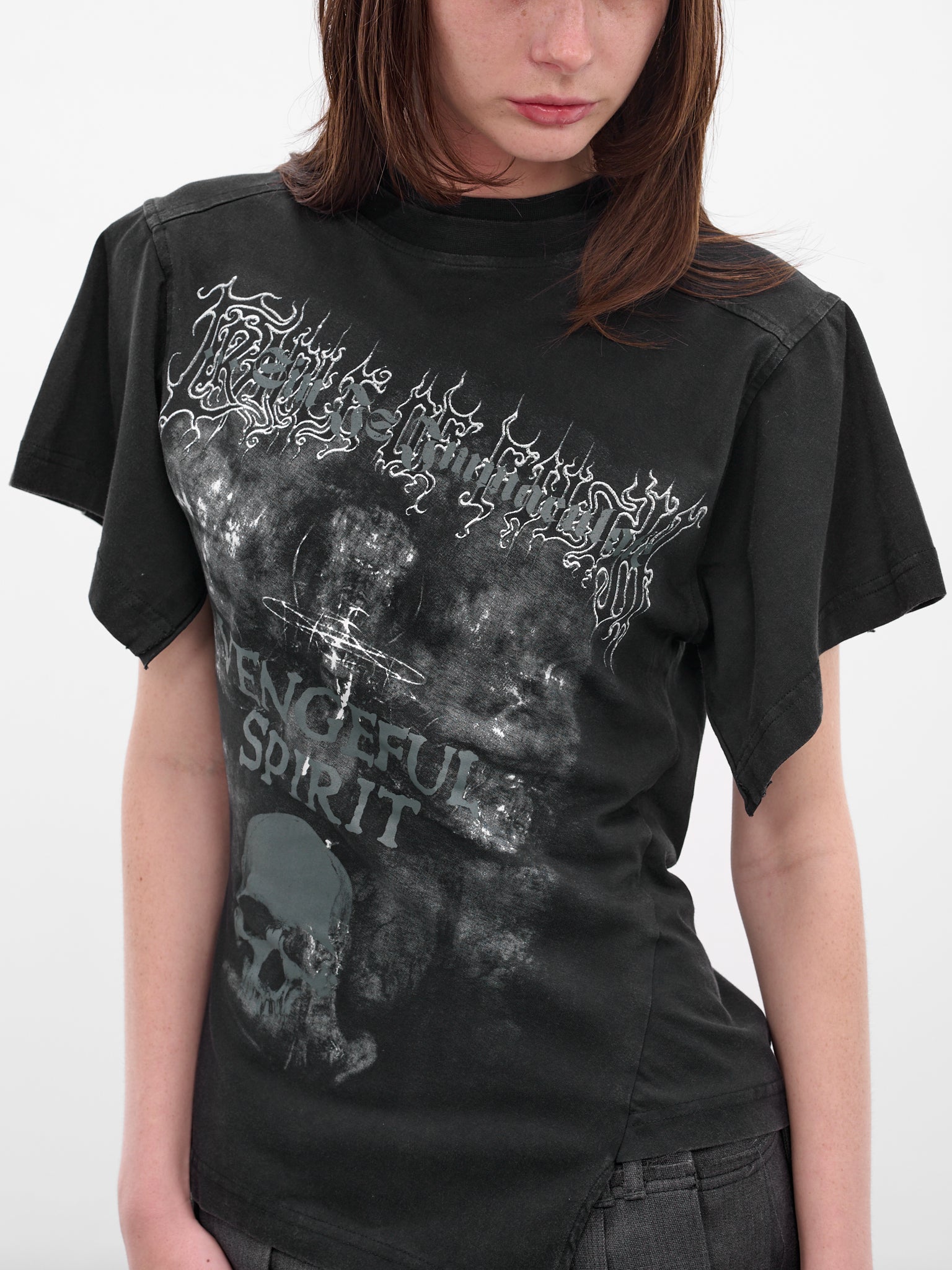 Black Cradle Of Filth Shifted Tee (WCF76TR690M-WASHED-BLACK)
