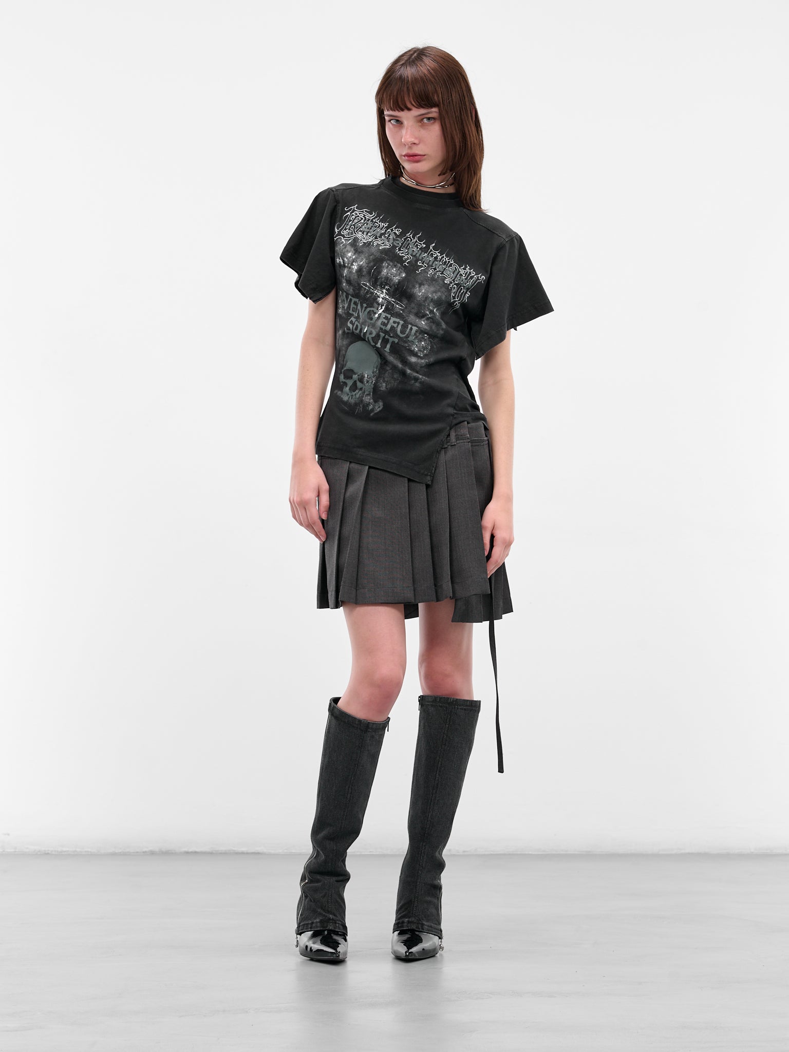 Black Cradle Of Filth Shifted Tee (WCF76TR690M-WASHED-BLACK)
