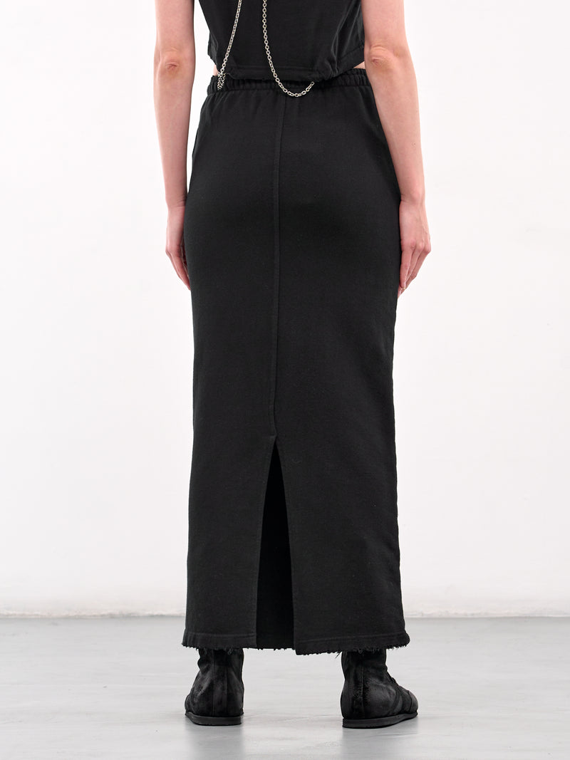 Banding Long Skirt (WD-TK1-25-864-BLACK)