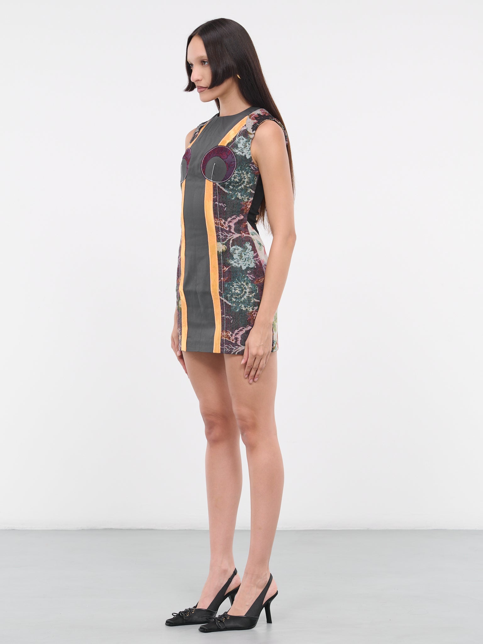 Regenerated Floral Tapestries Dress (WDR059-DWOV0010-MU00-MULTICOLO)