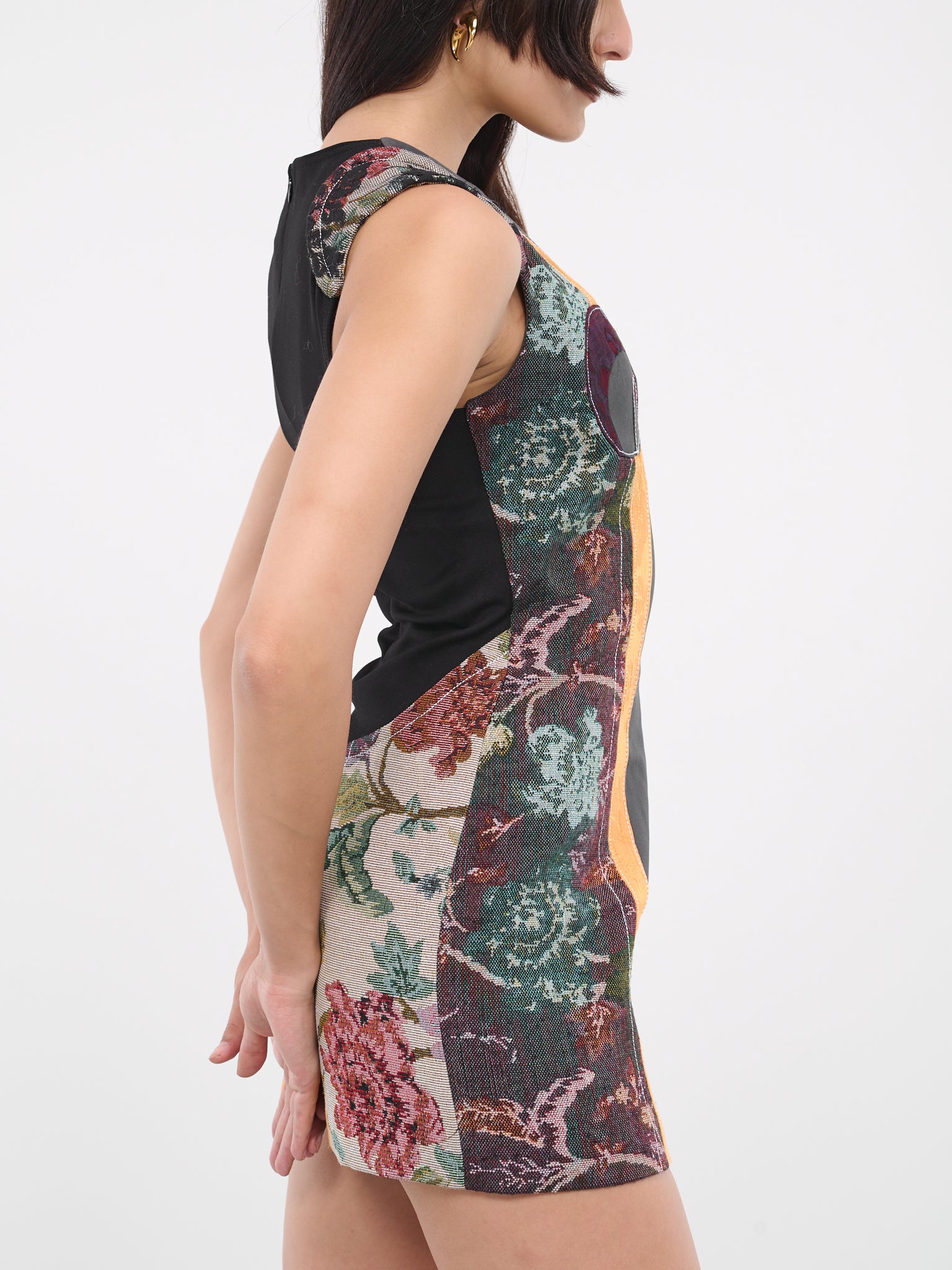 Regenerated Floral Tapestries Dress (WDR059-DWOV0010-MU00-MULTICOLO)