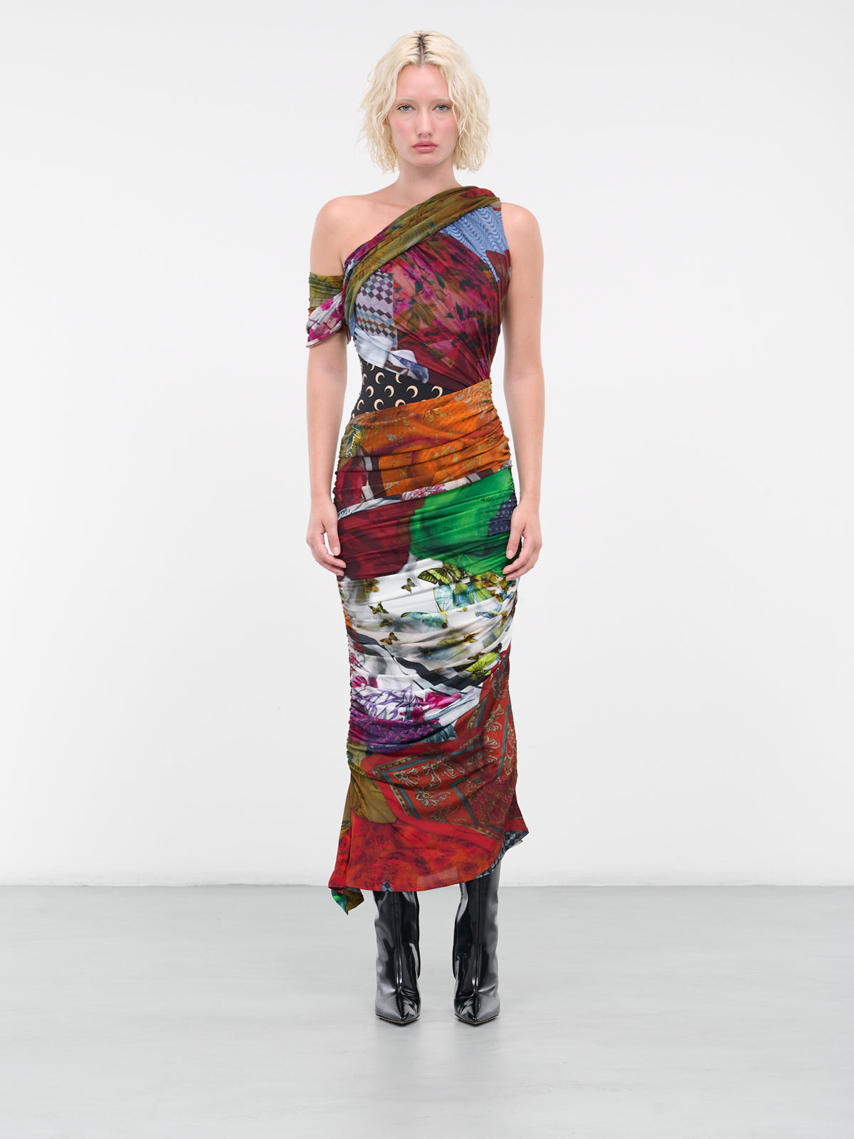 Shelter Draped Dress (WDR060-CJER0016-MU00-MULTI)