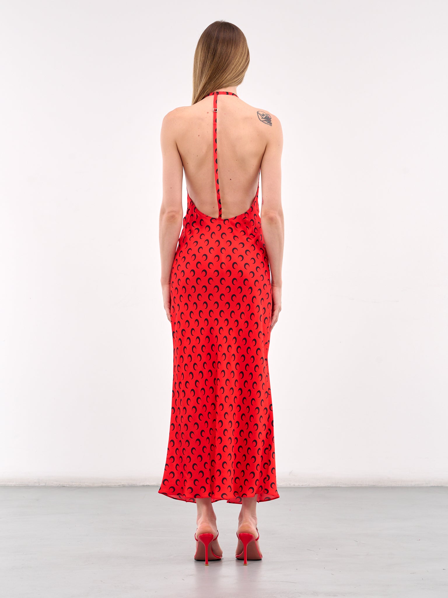 Moon Satin Slip Dress (WDR302B-CWOV0060-RED) Moon Satin Slip Dress (WDR302B-CWOV0060-RED)