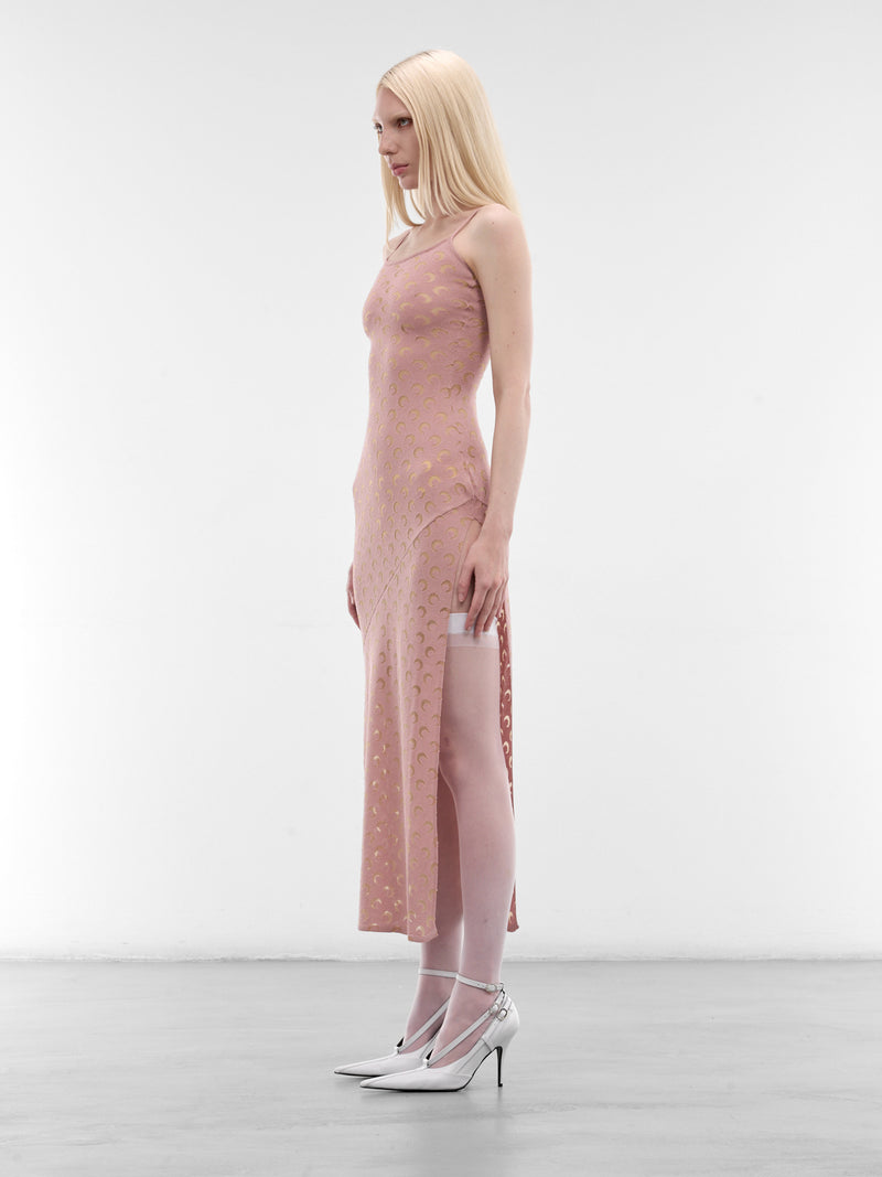 MARINE SERRE Pink Moon Monogram Dress | H.Lorenzo - side