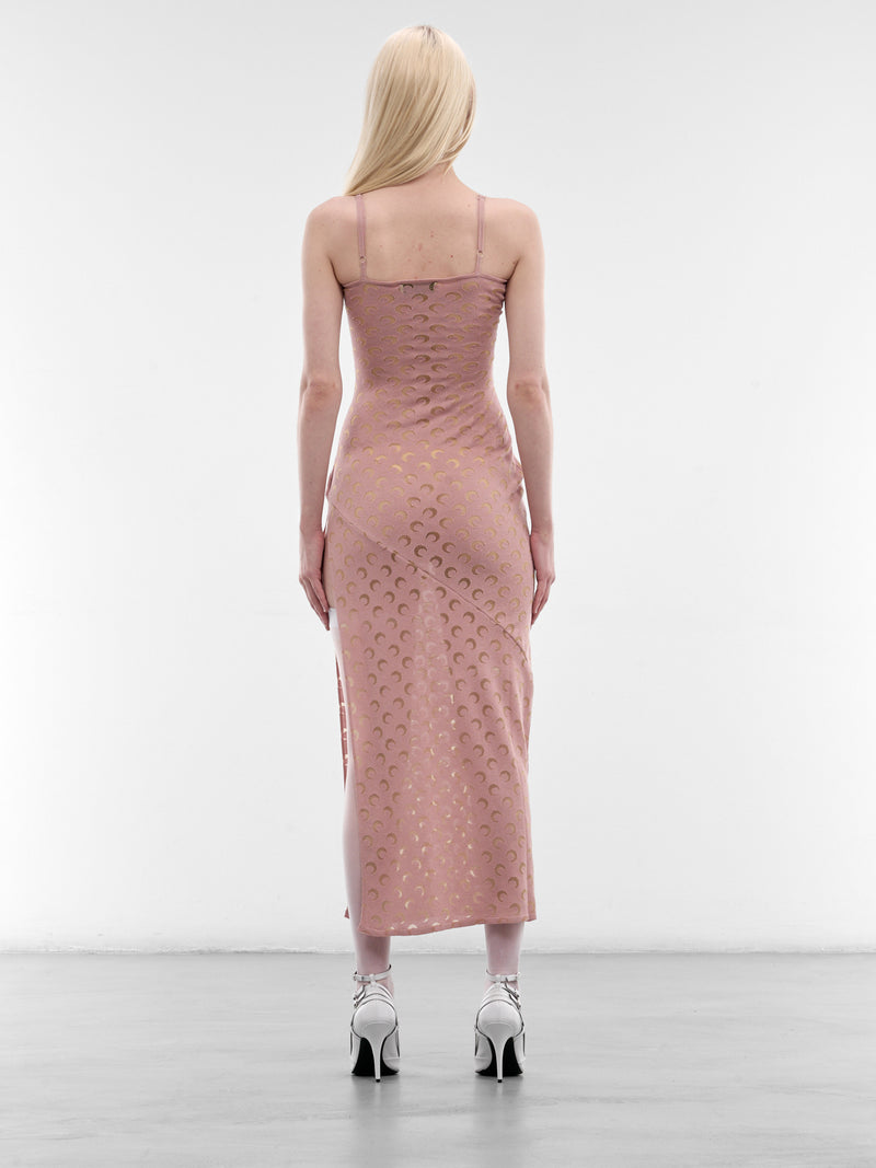 MARINE SERRE Pink Moon Monogram Dress | H.Lorenzo - back