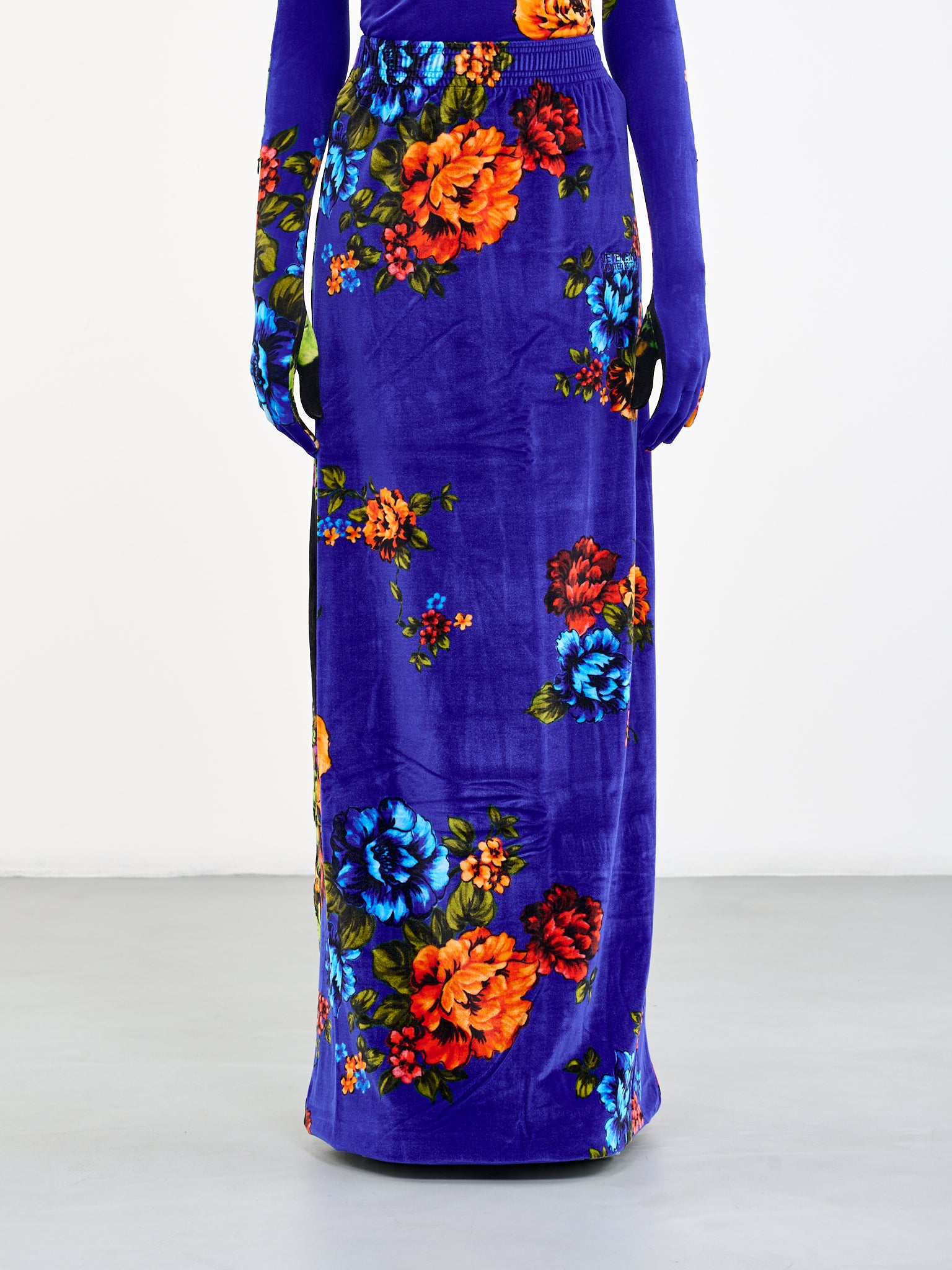 VETEMENTS Velvet Floral Skirt | H.Lorenzo - front