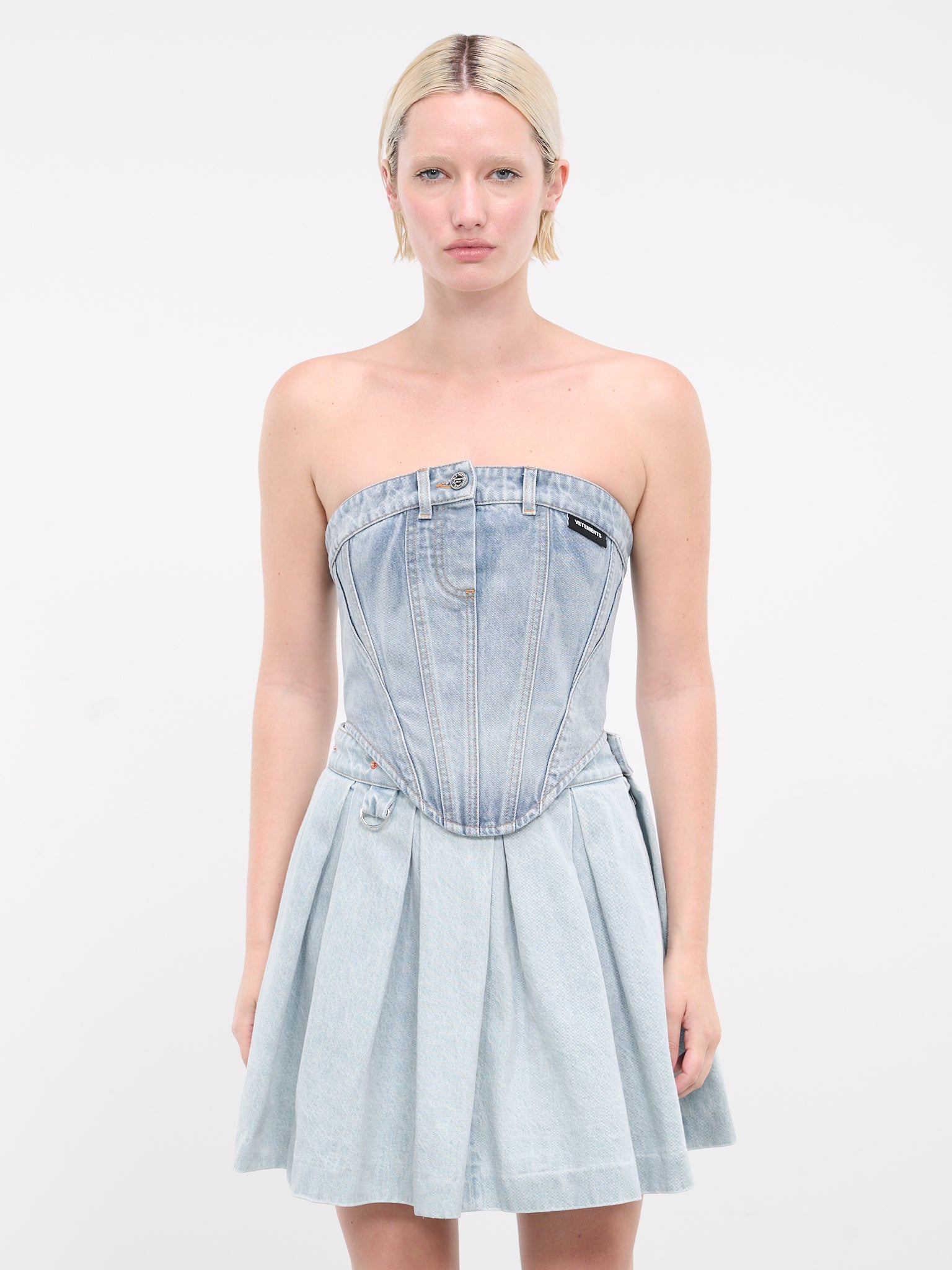 Denim Corset Top (WE64TO100N-BLUE)