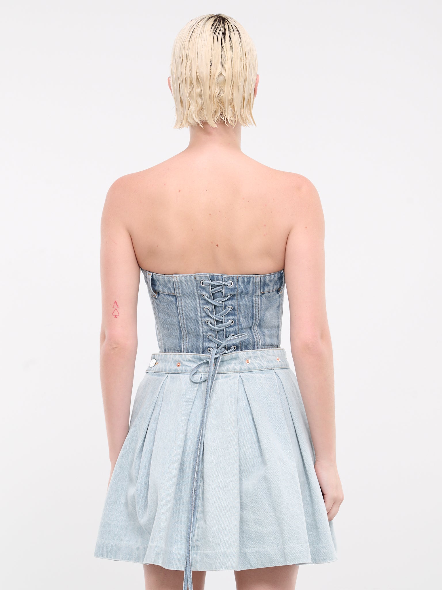 Denim Corset Top (WE64TO100N-BLUE)