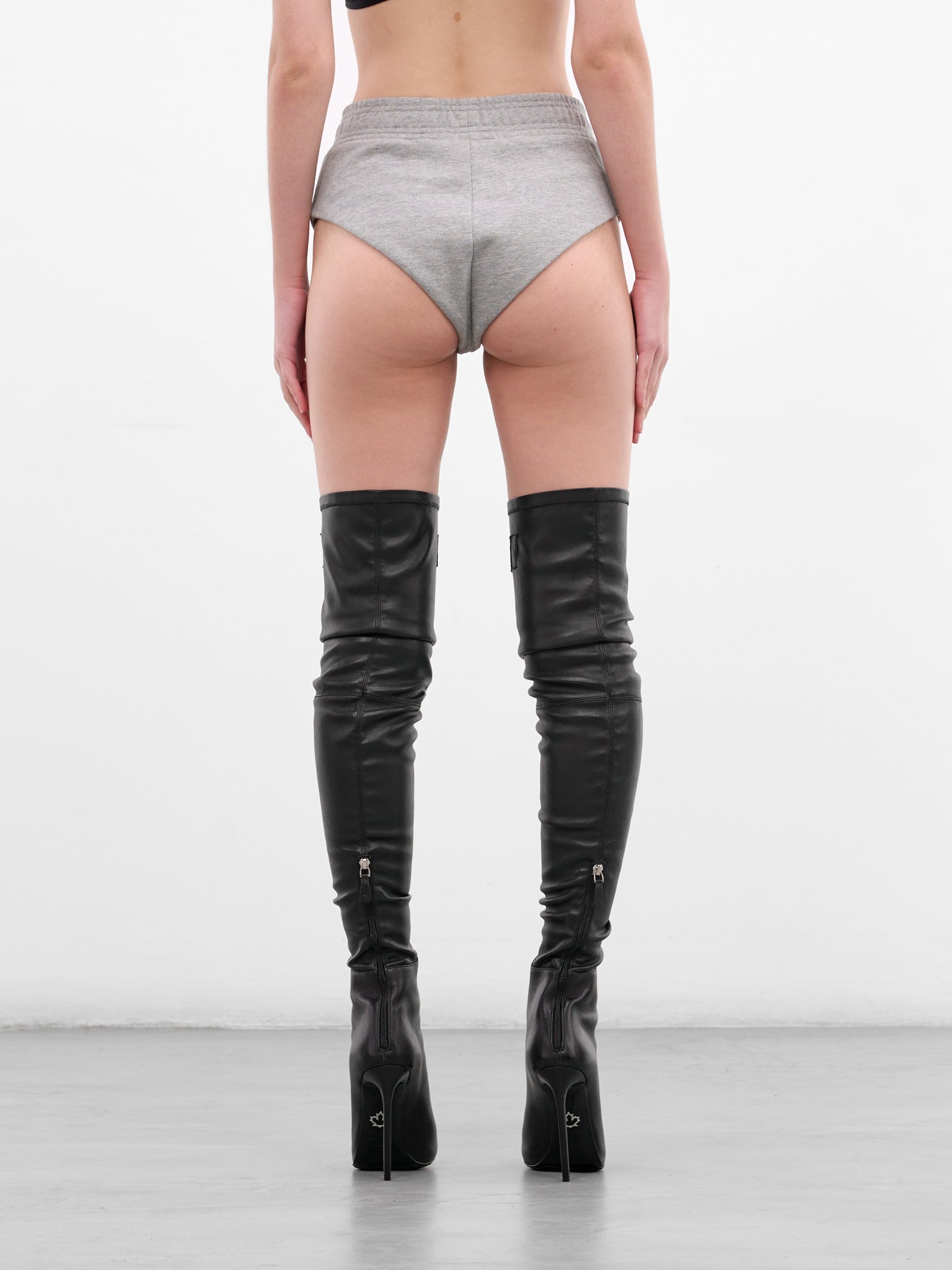 Gray Molleton Hot Pants Briefs (WE76SS505G-GREY)