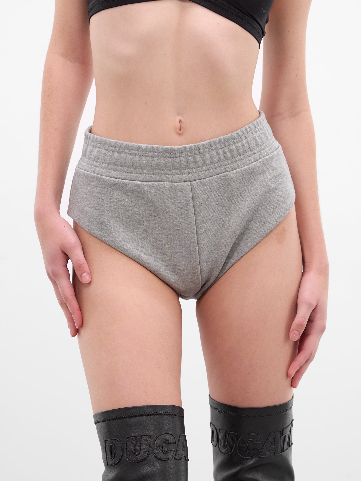 Gray Molleton Hot Pants Briefs (WE76SS505G-GREY)