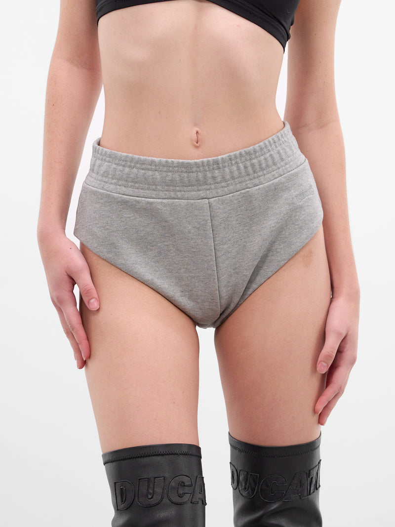 Gray Molleton Hot Pants Briefs (WE76SS505G-GREY)