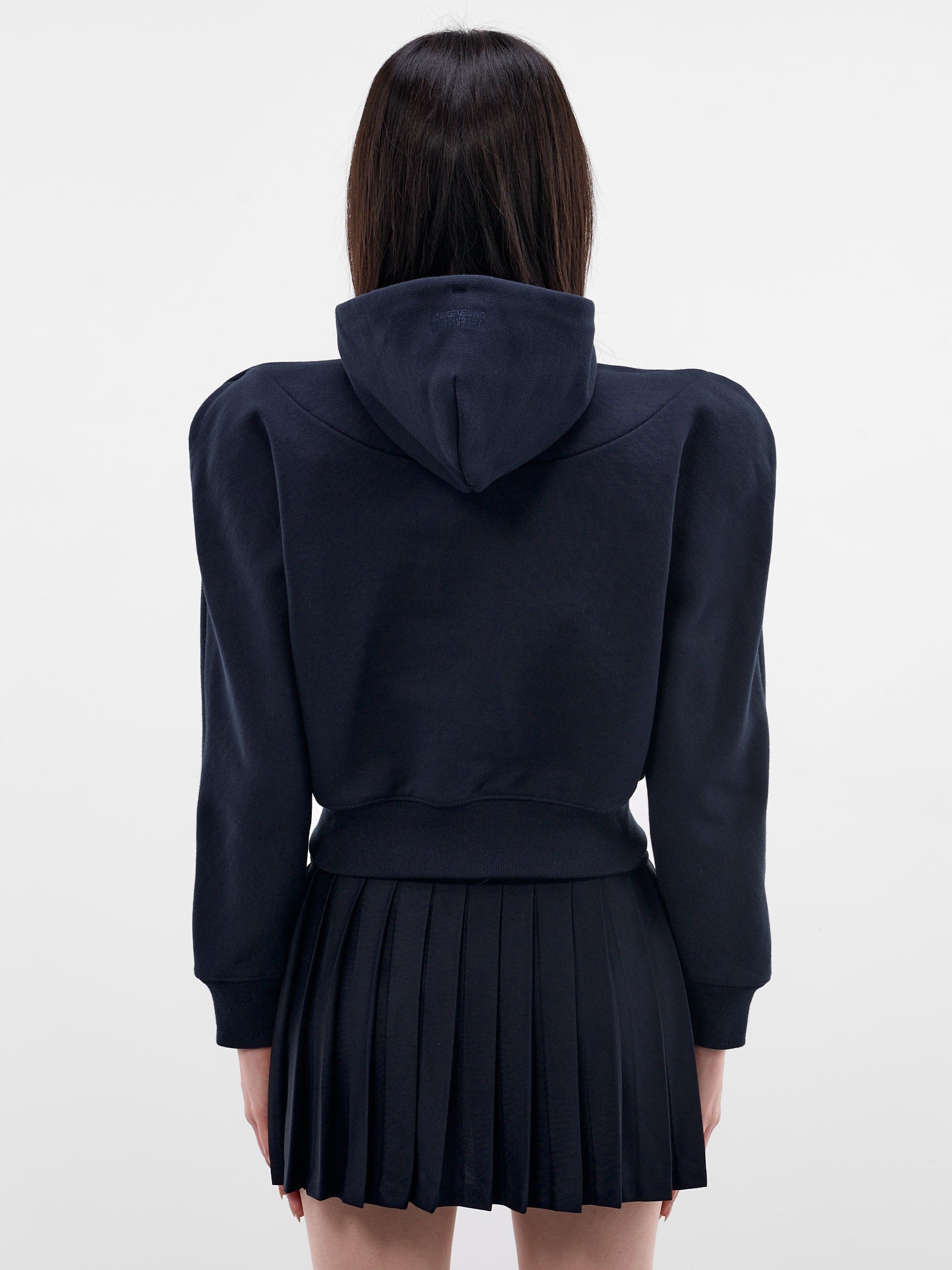 Navy Ouija Round Shoulders Hoodie (WE76ZU496N-NAVY)