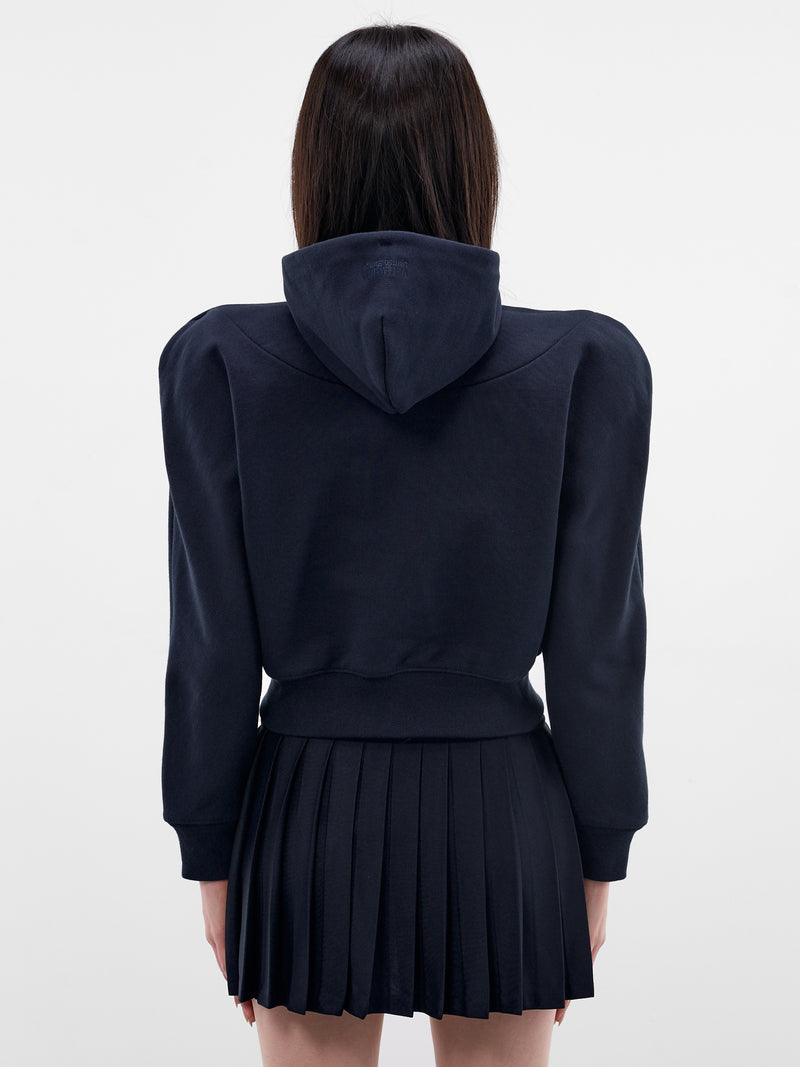 Navy Ouija Round Shoulders Hoodie (WE76ZU496N-NAVY)