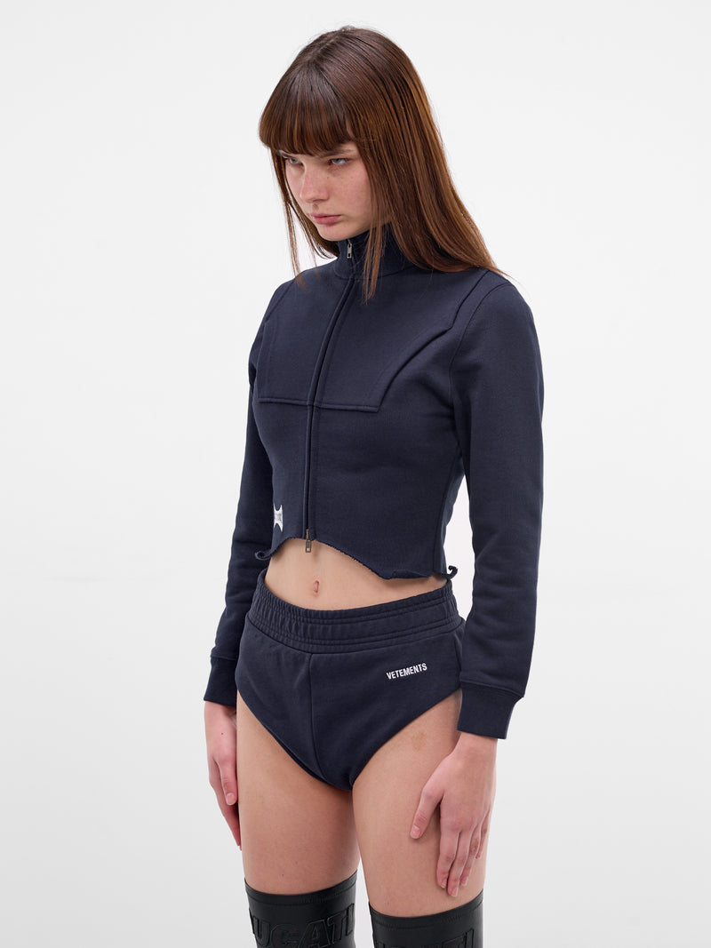 Navy Upside-Down Hoodie Jacket (WE76ZU500N-NAVY)