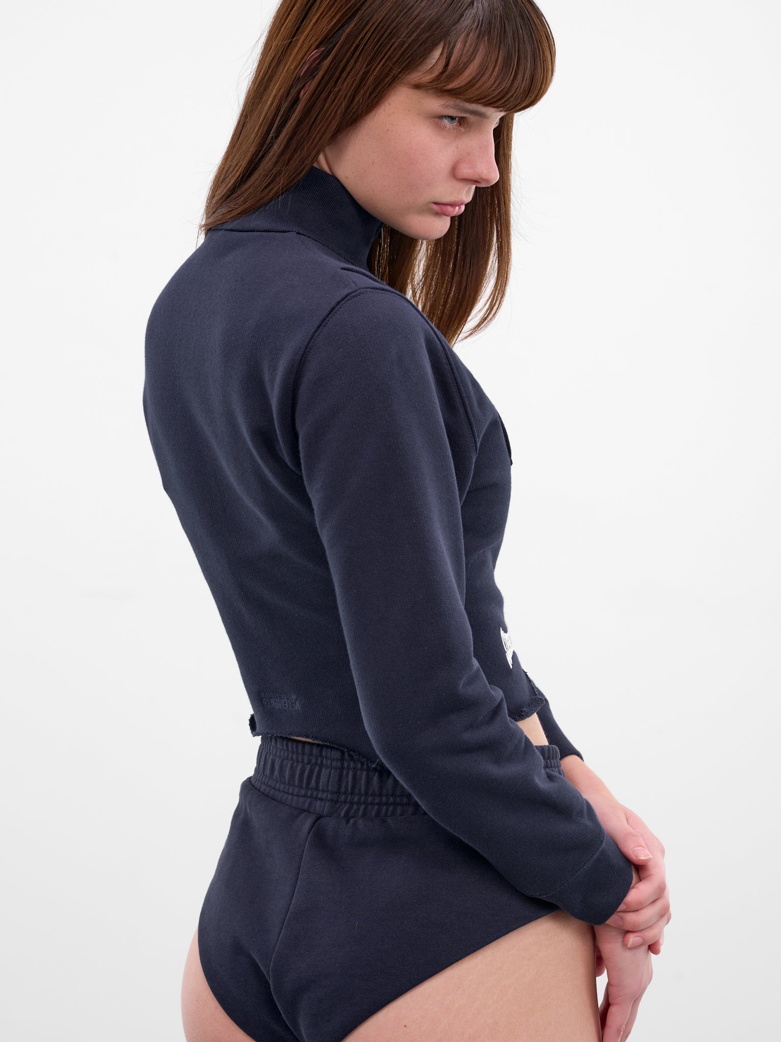 Navy Upside-Down Hoodie Jacket (WE76ZU500N-NAVY)