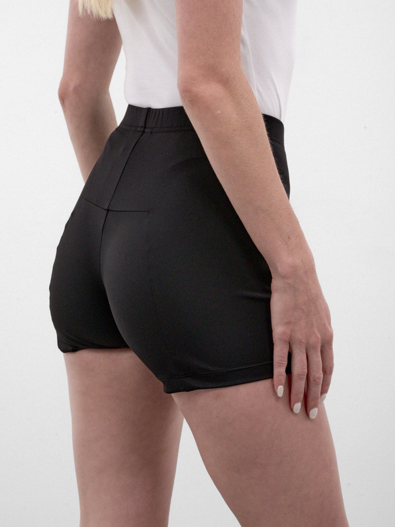 Black Fitted Mini Skort (WH27SK126B-BLACK)