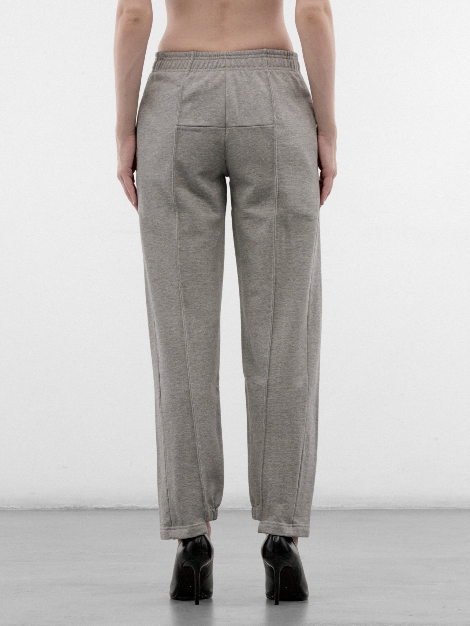 Gray Cotton Cut-Up Sweatpants (WH27SP224G-GREY-MELANGE)