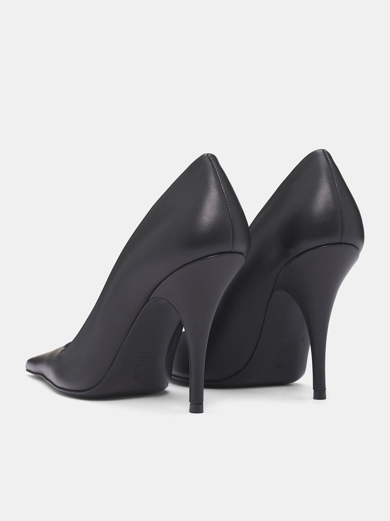 VETEMENTS Black Leather Pumps | H.Lorenzo - back side