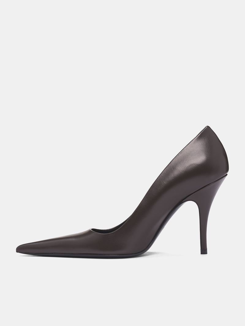 VETEMENTS Brown Leather Pumps | H.Lorenzo - side