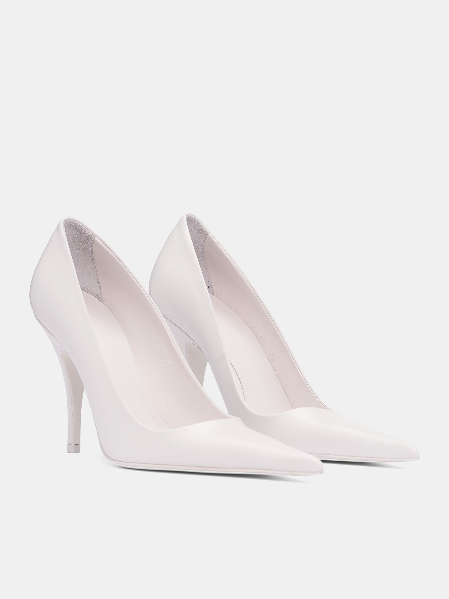 VETEMENTS White Leather Pumps | H.Lorenzo - front side